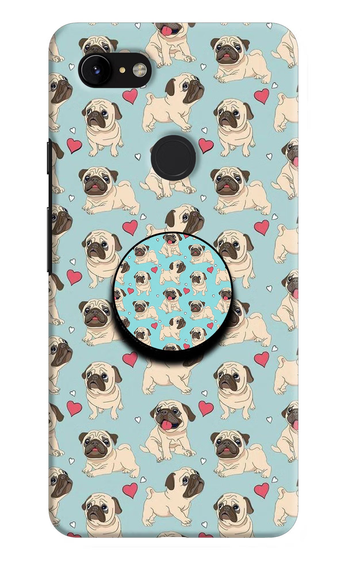 Pug Dog Google Pixel 3 XL Pop Case - Pug Dog Google Pixel 3 XL Pop Case by Casekaro Pug Dog Google Pixel 3 XL Pop Case by Casekaro