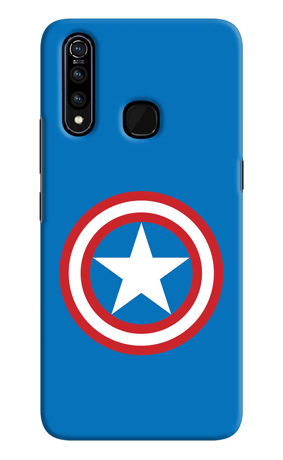 Captain America Logo Vivo Z1 Pro Back Cover - Captain America Logo Vivo Z1 Pro Hard Case Back Cover by Casekaro Captain America Logo Vivo Z1 Pro Hard Case Back Cover by Casekaro