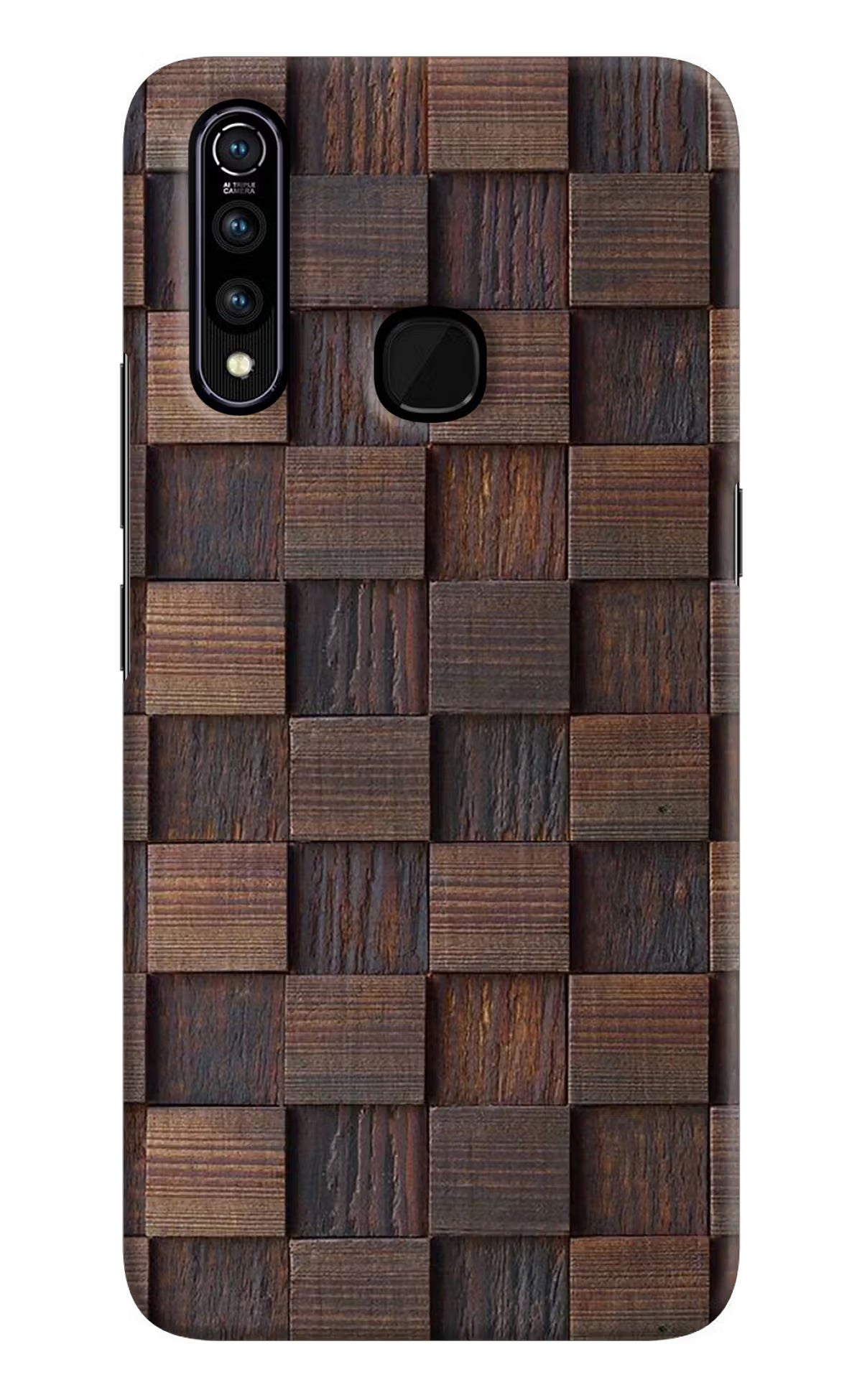 Wooden Cube Design Vivo Z1 Pro Back Cover - Wooden Cube Design Vivo Z1 Pro Hard Case Back Cover by Casekaro Wooden Cube Design Vivo Z1 Pro Hard Case Back Cover by Casekaro