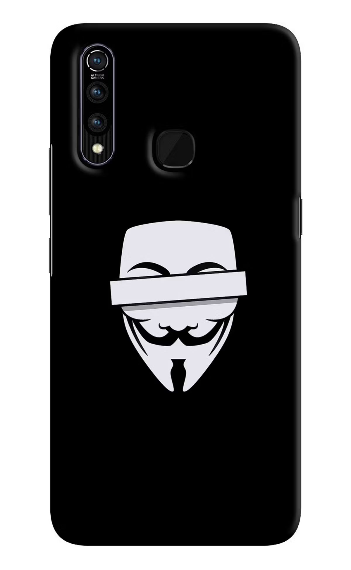 Anonymous Face Vivo Z1 Pro Back Cover - Anonymous Face Vivo Z1 Pro Hard Case Back Cover by Casekaro Anonymous Face Vivo Z1 Pro Hard Case Back Cover by Casekaro