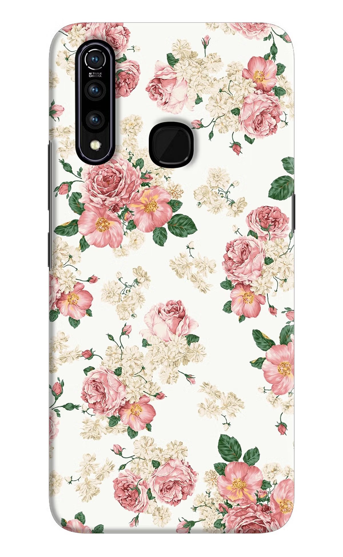 Flowers Vivo Z1 Pro Back Cover - Flowers Vivo Z1 Pro Hard Case Back Cover by Casekaro Flowers Vivo Z1 Pro Hard Case Back Cover by Casekaro