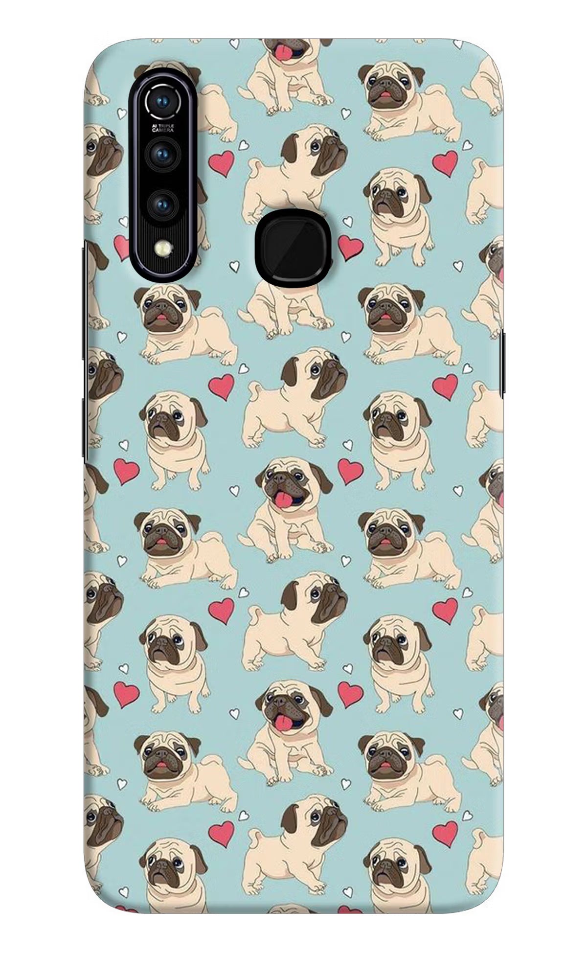 Pug Dog Vivo Z1 Pro Back Cover - Pug Dog Vivo Z1 Pro Hard Case Back Cover by Casekaro Pug Dog Vivo Z1 Pro Hard Case Back Cover by Casekaro