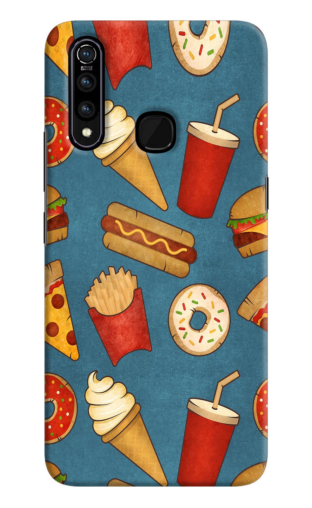 Foodie Vivo Z1 Pro Back Cover - Foodie Vivo Z1 Pro Hard Case Back Cover by Casekaro Foodie Vivo Z1 Pro Hard Case Back Cover by Casekaro