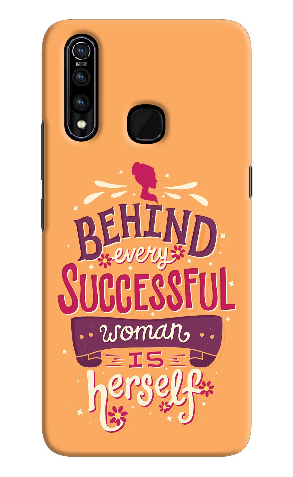 Behind Every Successful Woman There Is Herself Vivo Z1 Pro Back Cover - Behind Every Successful Woman There Is Herself Vivo Z1 Pro Hard Case Back Cover by Casekaro Behind Every Successful Woman There Is Herself Vivo Z1 Pro Hard Case Back Cover by Casekaro