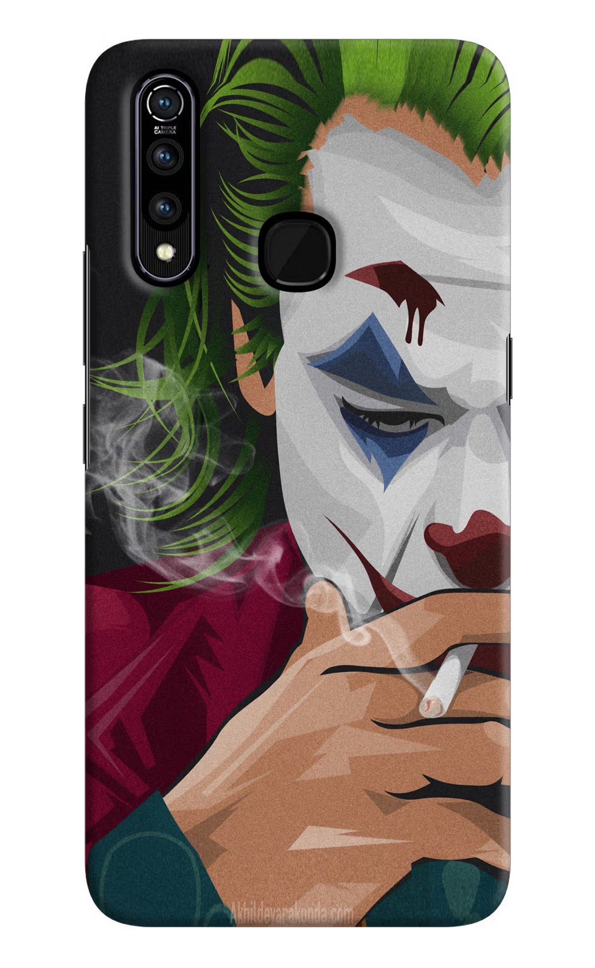 Joker Smoking Vivo Z1 Pro Back Cover - Joker Smoking Vivo Z1 Pro Hard Case Back Cover by Casekaro Joker Smoking Vivo Z1 Pro Hard Case Back Cover by Casekaro