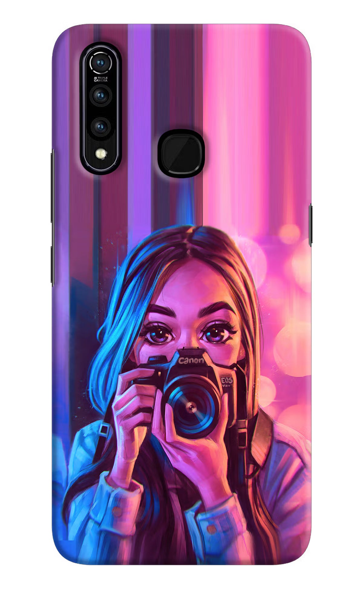 Girl Photographer Vivo Z1 Pro Back Cover - Girl Photographer Vivo Z1 Pro Hard Case Back Cover by Casekaro Girl Photographer Vivo Z1 Pro Hard Case Back Cover by Casekaro