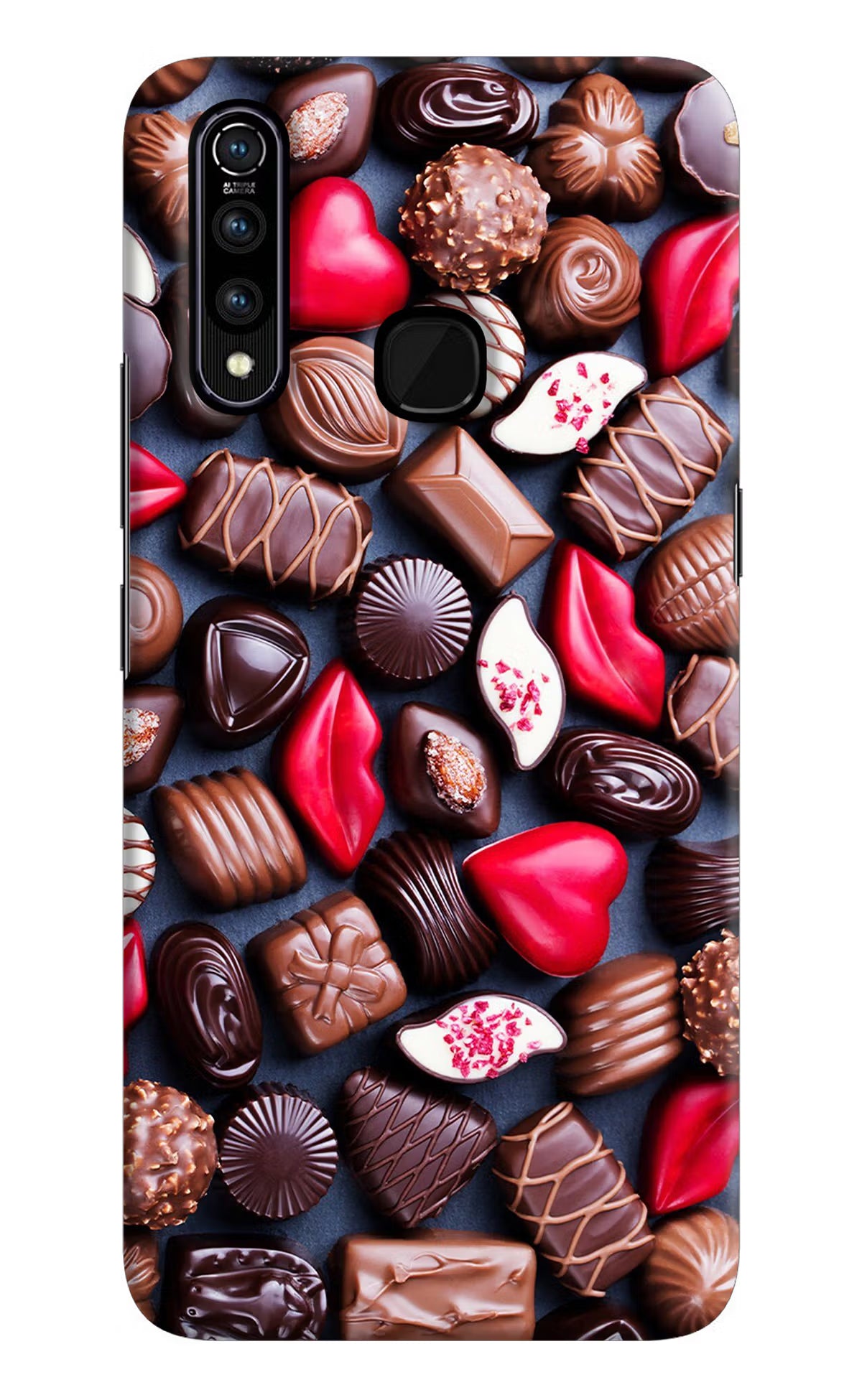 Chocolates Vivo Z1 Pro Back Cover - Chocolates Vivo Z1 Pro Hard Case Back Cover by Casekaro Chocolates Vivo Z1 Pro Hard Case Back Cover by Casekaro