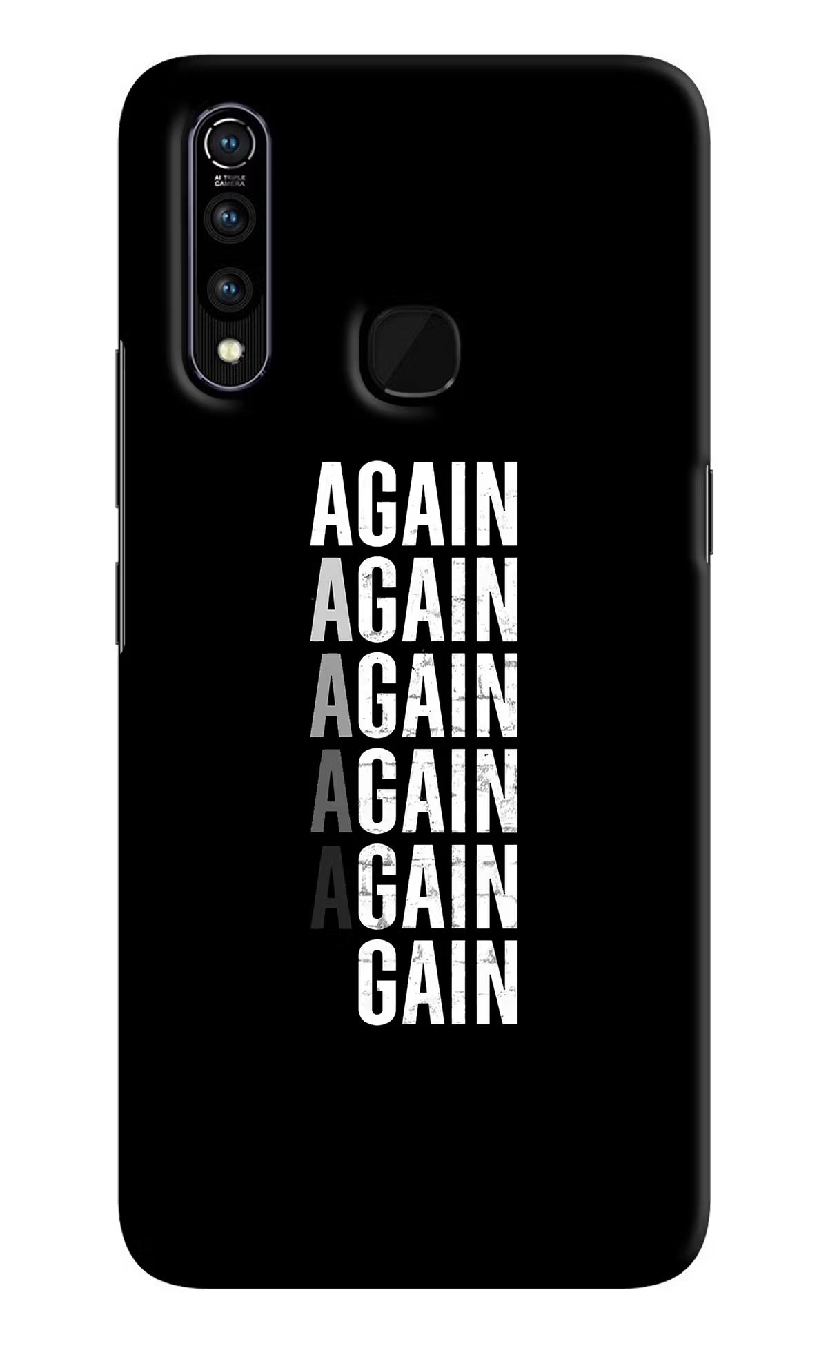 Again Again Gain Vivo Z1 Pro Back Cover - Again Again Gain Vivo Z1 Pro Hard Case Back Cover by Casekaro Again Again Gain Vivo Z1 Pro Hard Case Back Cover by Casekaro