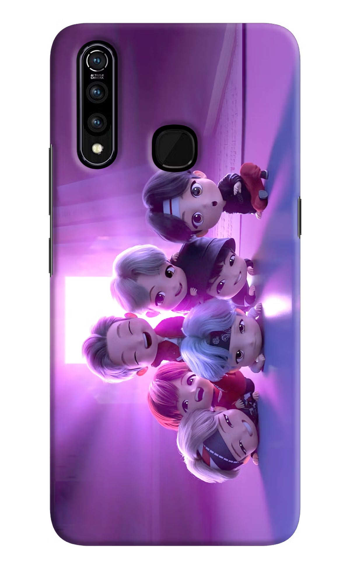 BTS Chibi Vivo Z1 Pro Back Cover - BTS Chibi Vivo Z1 Pro Hard Case Back Cover by Casekaro BTS Chibi Vivo Z1 Pro Hard Case Back Cover by Casekaro