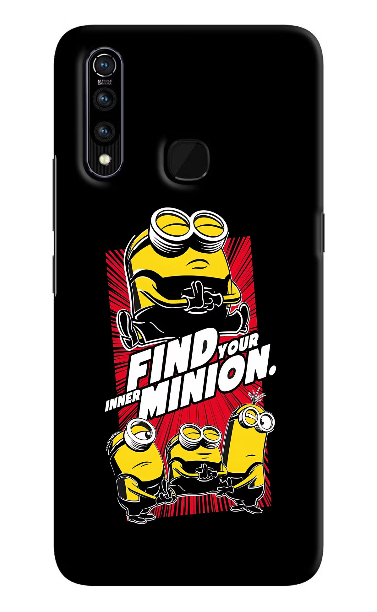 Find your inner Minion Vivo Z1 Pro Back Cover - Find your inner Minion Vivo Z1 Pro Hard Case Back Cover by Casekaro Find your inner Minion Vivo Z1 Pro Hard Case Back Cover by Casekaro