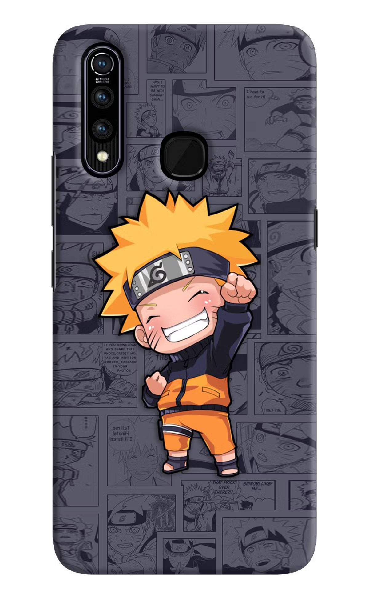 Chota Naruto Vivo Z1 Pro Back Cover - Chota Naruto Vivo Z1 Pro Hard Case Back Cover by Casekaro Chota Naruto Vivo Z1 Pro Hard Case Back Cover by Casekaro