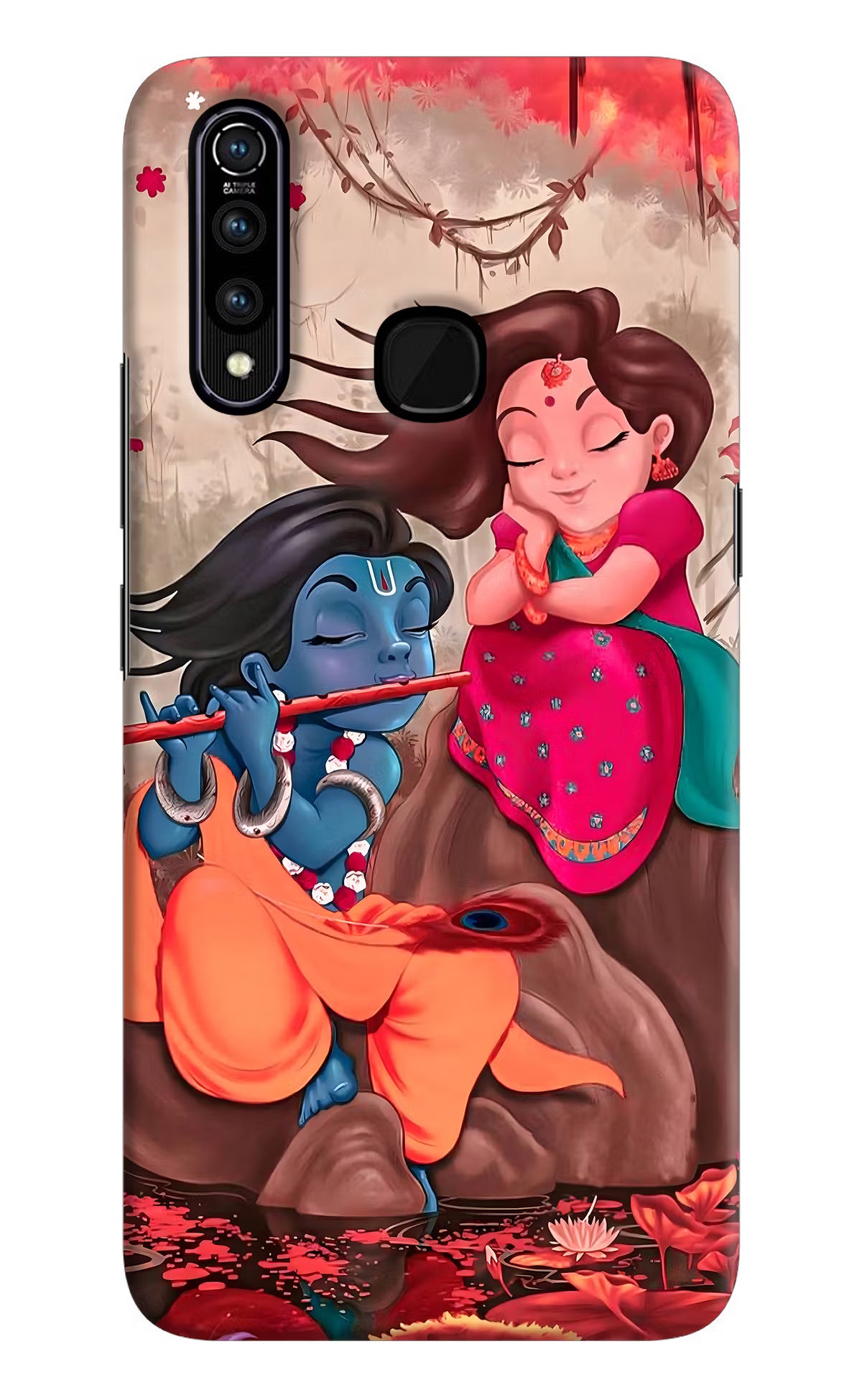 Radhe Krishna Vivo Z1 Pro Back Cover - Radhe Krishna Vivo Z1 Pro Hard Case Back Cover by Casekaro Radhe Krishna Vivo Z1 Pro Hard Case Back Cover by Casekaro