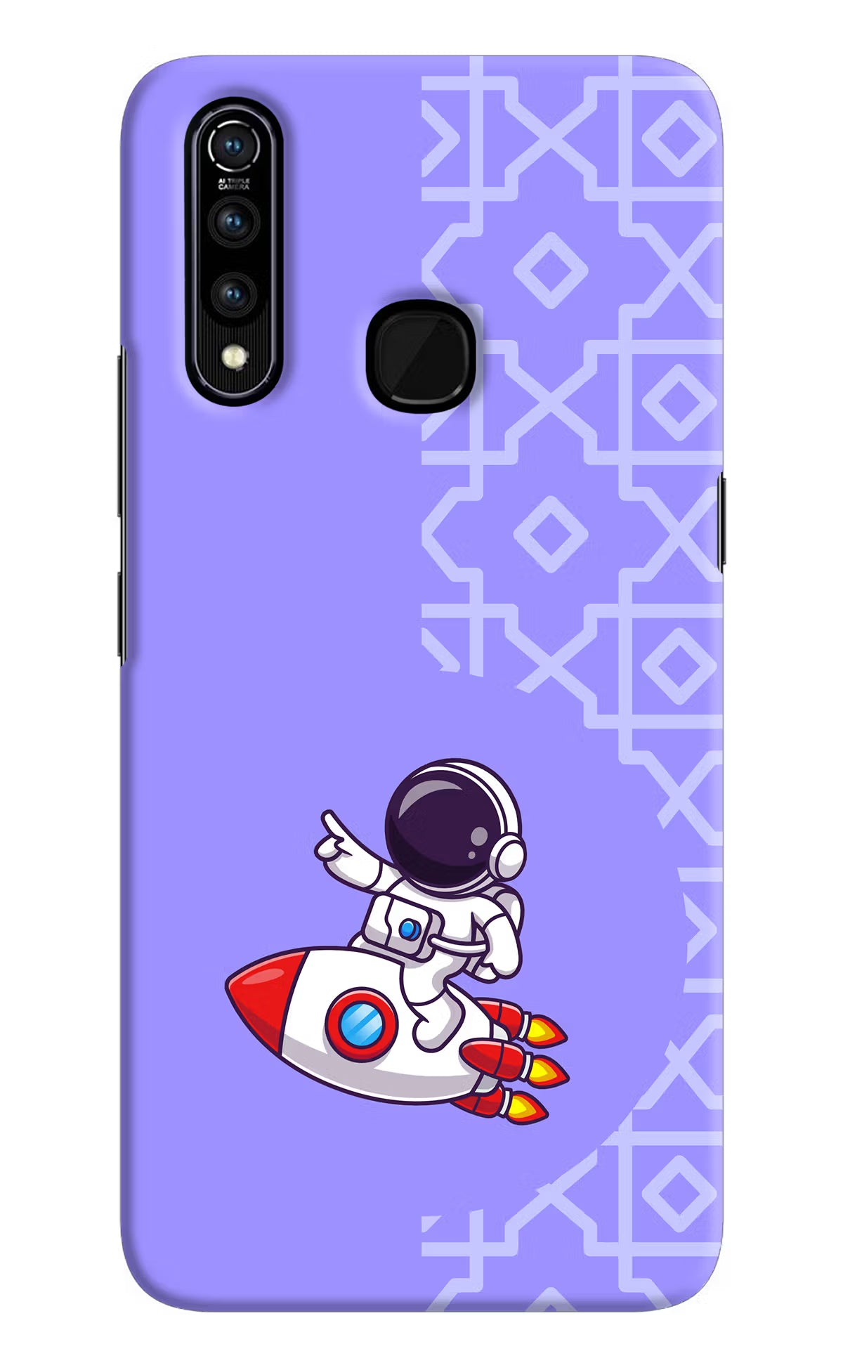 Cute Astronaut Vivo Z1 Pro Back Cover - Cute Astronaut Vivo Z1 Pro Hard Case Back Cover by Casekaro Cute Astronaut Vivo Z1 Pro Hard Case Back Cover by Casekaro