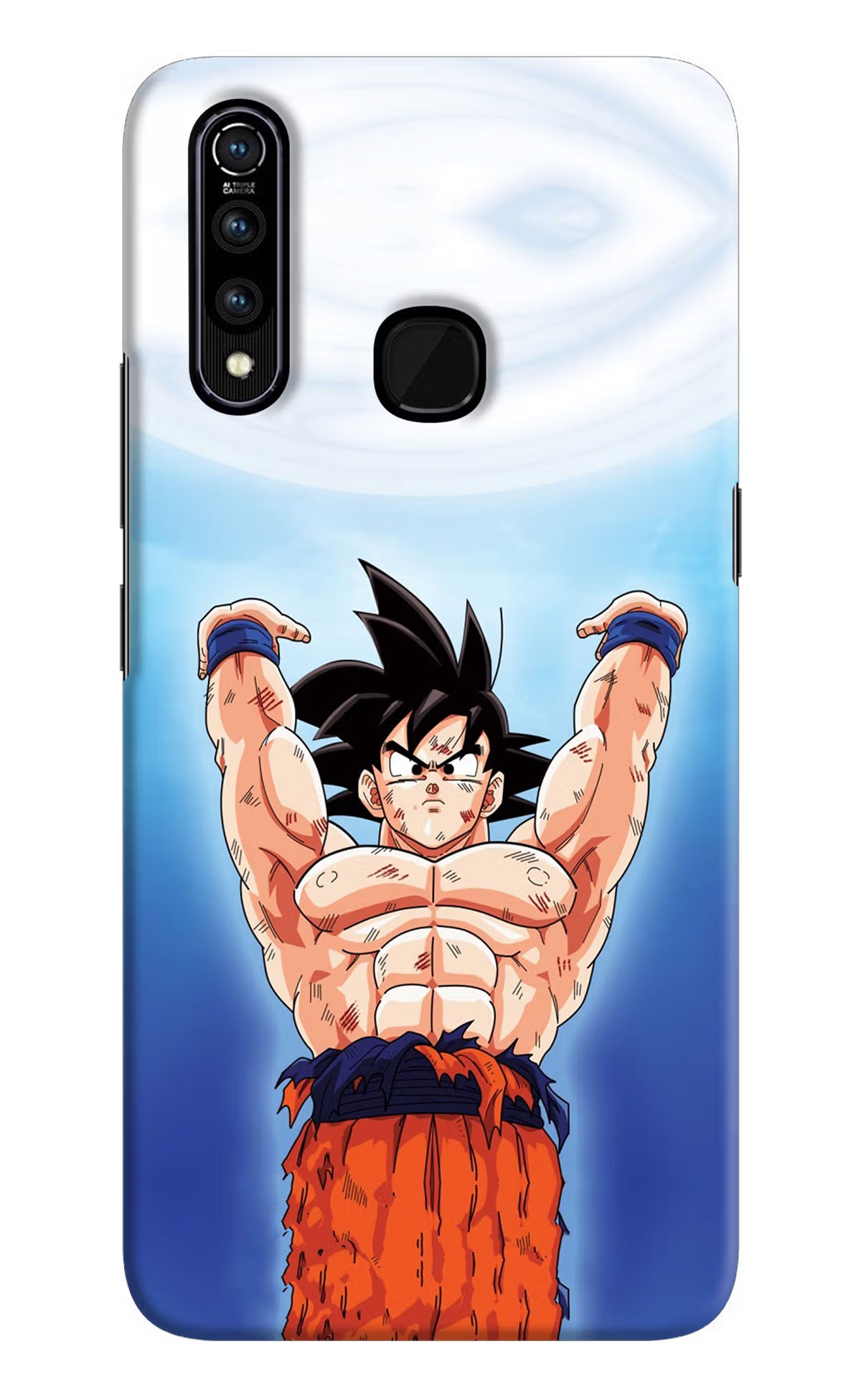 Goku Power Vivo Z1 Pro Back Cover - Goku Power Vivo Z1 Pro Hard Case Back Cover by Casekaro Goku Power Vivo Z1 Pro Hard Case Back Cover by Casekaro