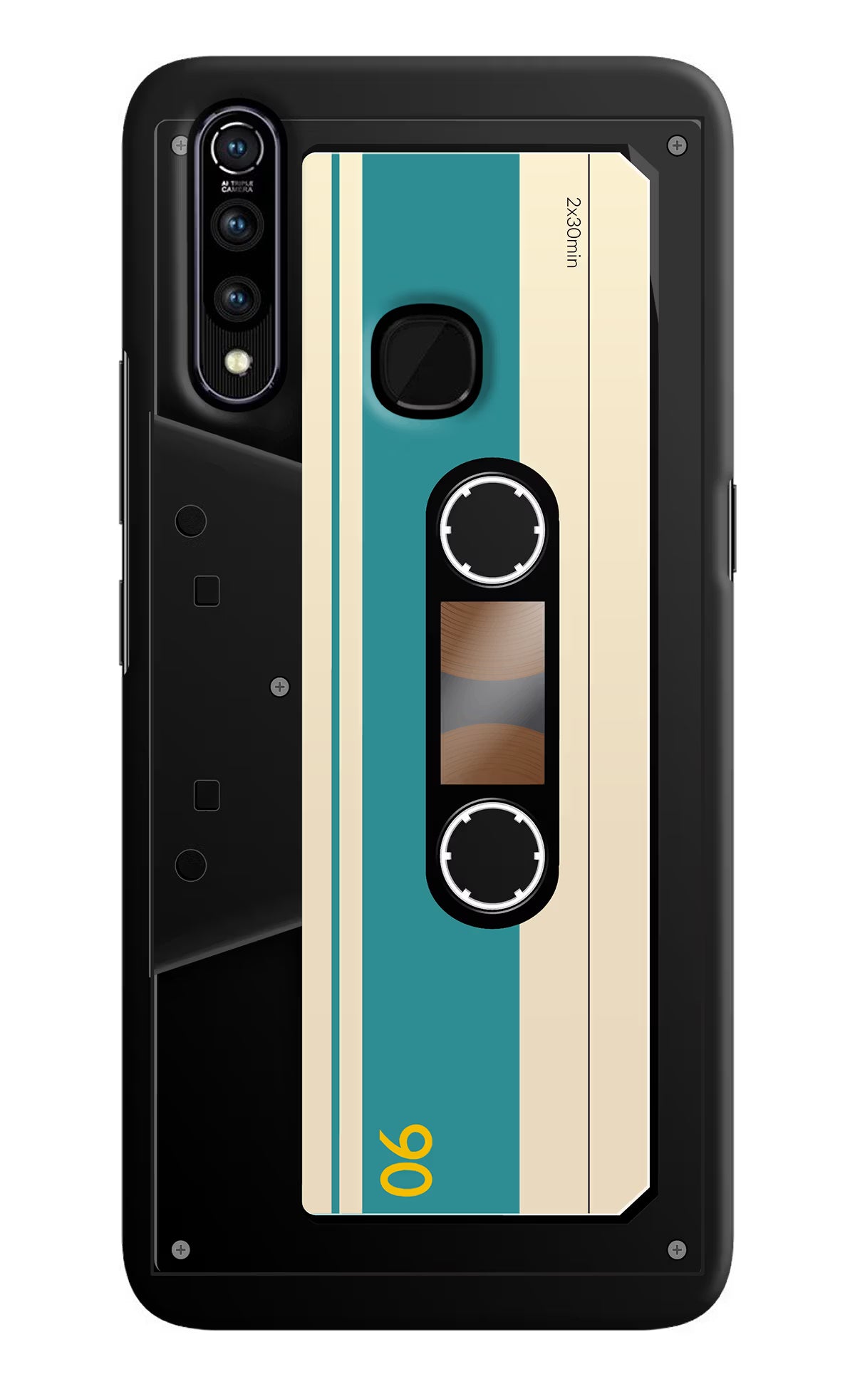 Cassette Vivo Z1 Pro Back Cover - Cassette Vivo Z1 Pro Hard Case Back Cover by Casekaro Cassette Vivo Z1 Pro Hard Case Back Cover by Casekaro
