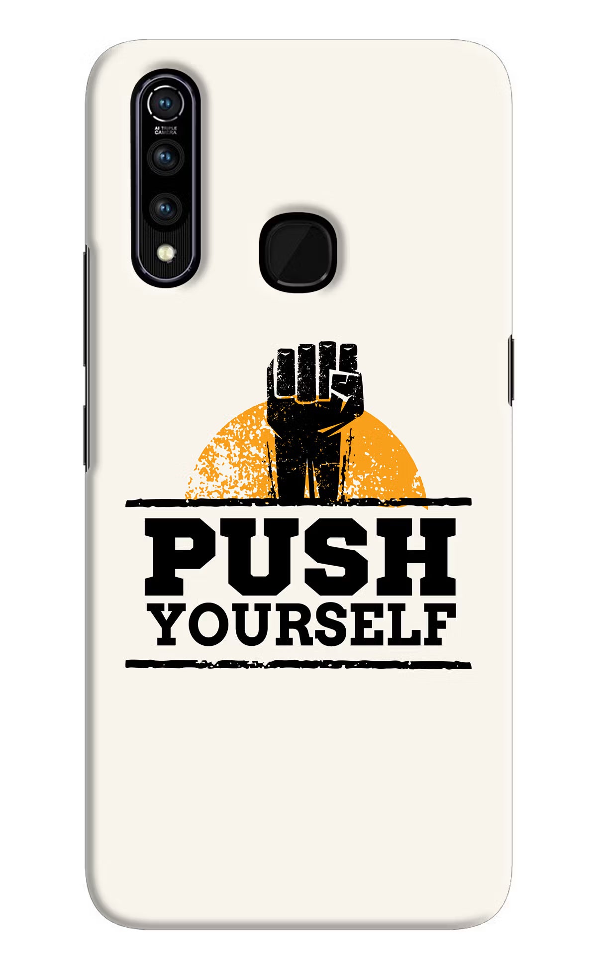 Push Yourself Vivo Z1 Pro Back Cover - Push Yourself Vivo Z1 Pro Hard Case Back Cover by Casekaro Push Yourself Vivo Z1 Pro Hard Case Back Cover by Casekaro