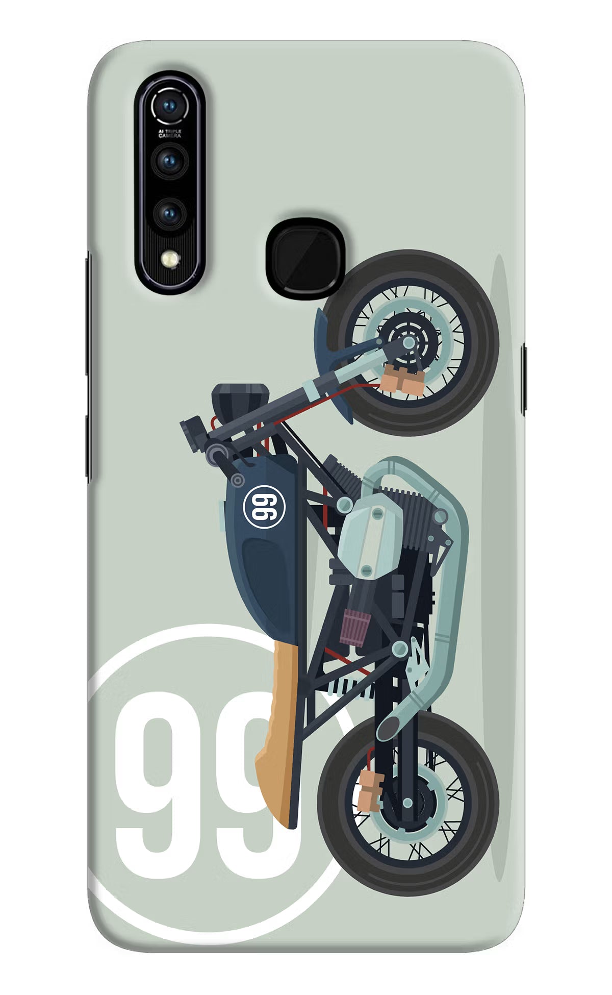 Classic Cafe Racer 99 Vivo Z1 Pro Back Cover - Classic Cafe Racer 99 Vivo Z1 Pro Hard Case Back Cover by Casekaro Classic Cafe Racer 99 Vivo Z1 Pro Hard Case Back Cover by Casekaro