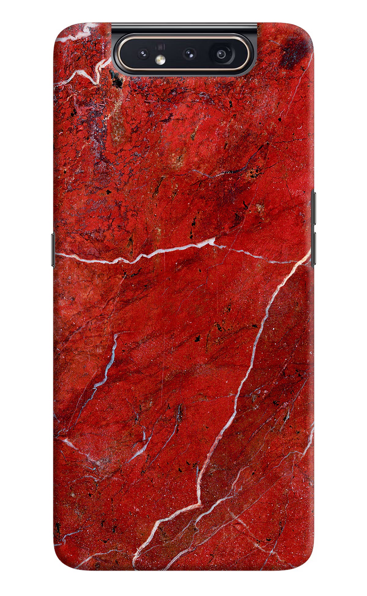 Red Marble Design Samsung A80 Back Cover - Red Marble Design Samsung A80 Hard Case Back Cover by Casekaro Red Marble Design Samsung A80 Hard Case Back Cover by Casekaro