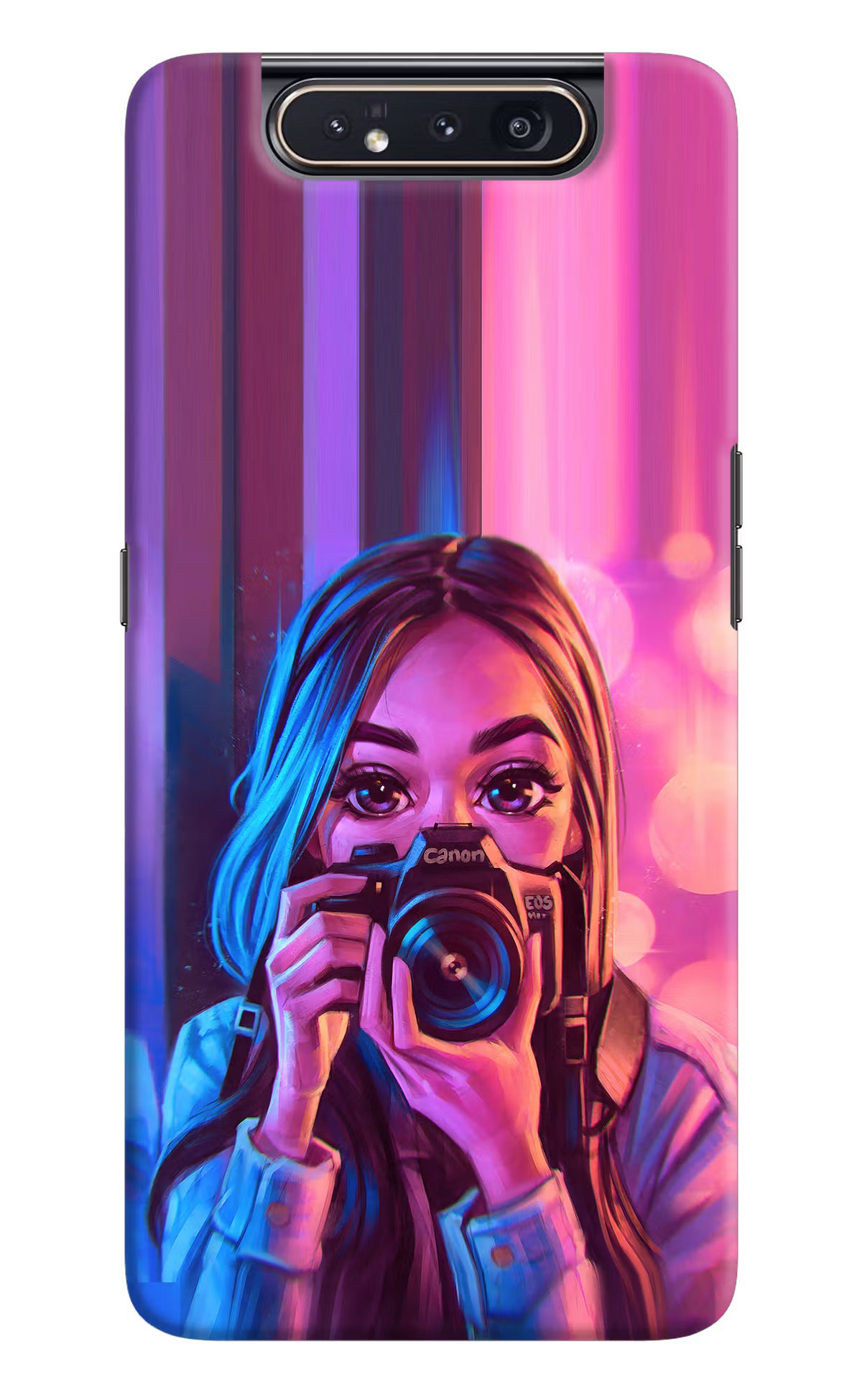 Girl Photographer Samsung A80 Back Cover - Girl Photographer Samsung A80 Hard Case Back Cover by Casekaro Girl Photographer Samsung A80 Hard Case Back Cover by Casekaro