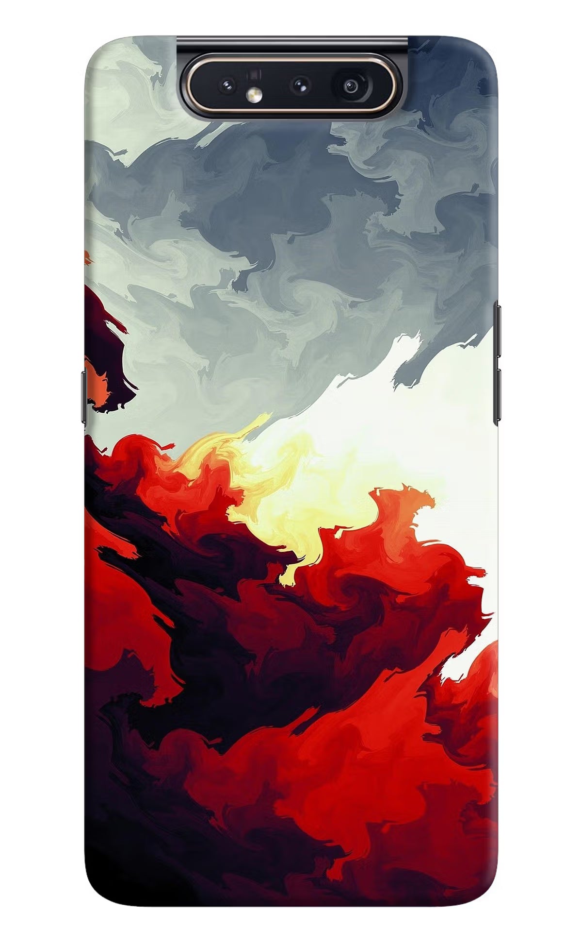 Fire Cloud Samsung A80 Back Cover - Fire Cloud Samsung A80 Hard Case Back Cover by Casekaro Fire Cloud Samsung A80 Hard Case Back Cover by Casekaro