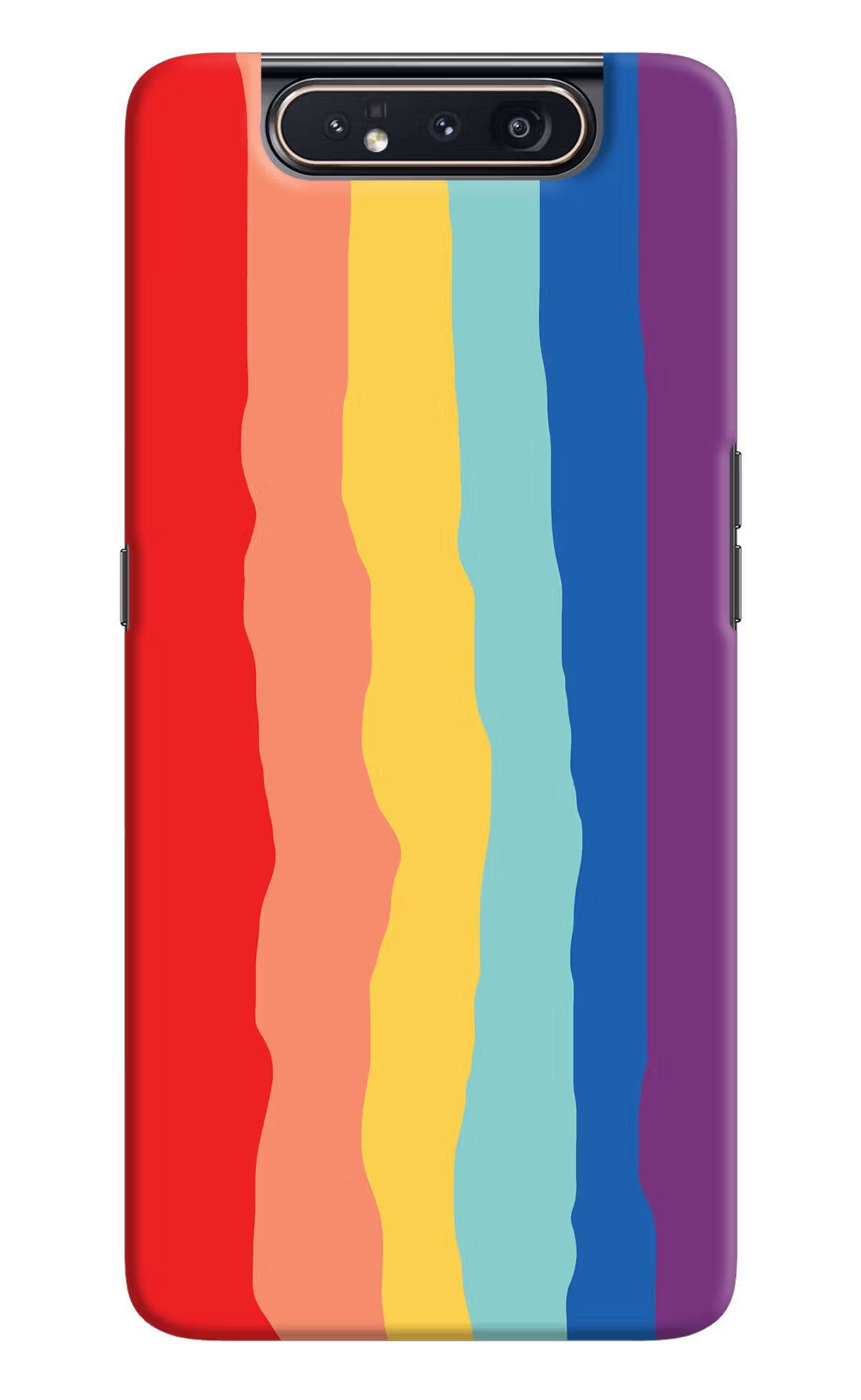 Rainbow Samsung A80 Back Cover - Rainbow Samsung A80 Hard Case Back Cover by Casekaro Rainbow Samsung A80 Hard Case Back Cover by Casekaro