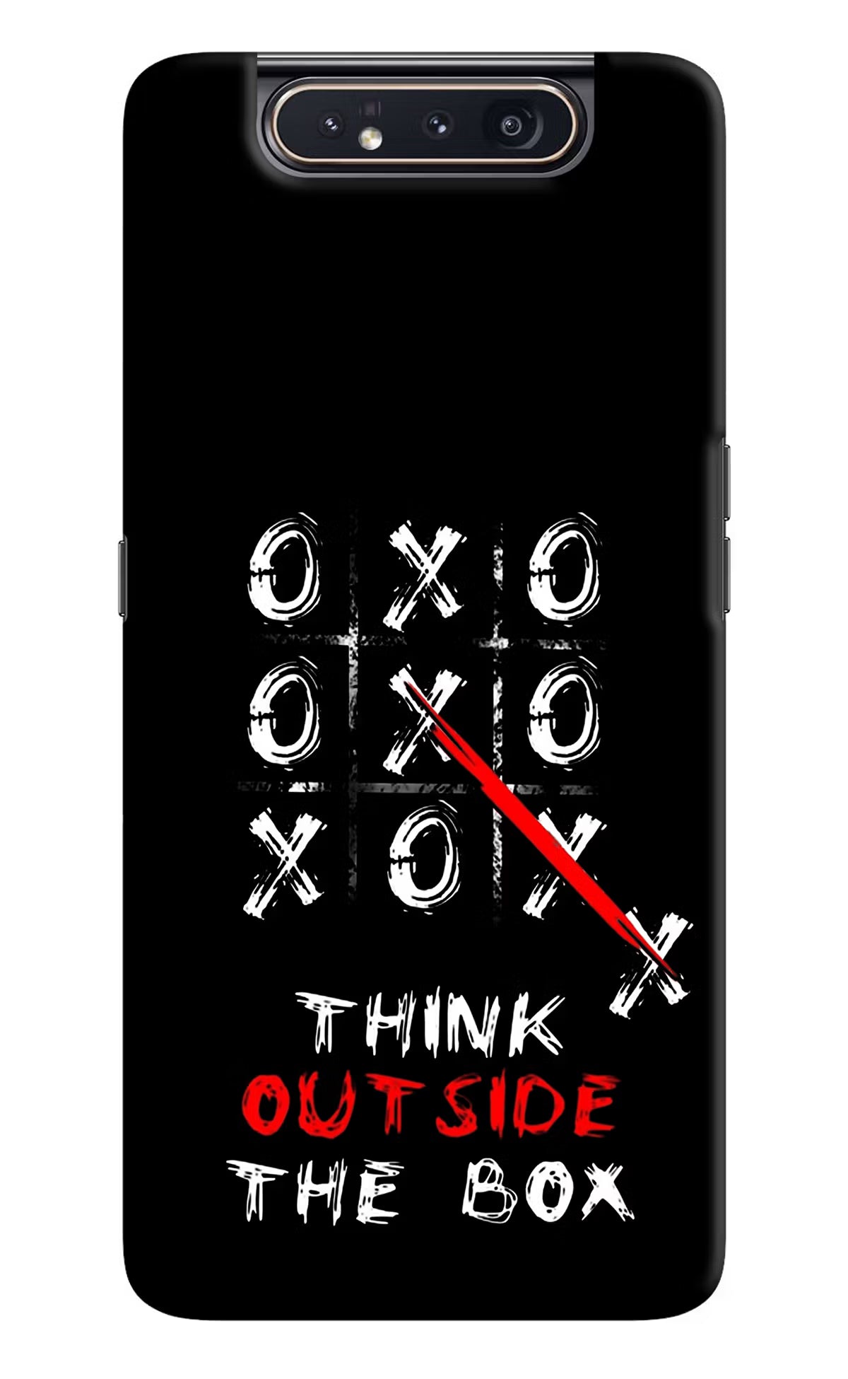 Think out of the BOX Samsung A80 Back Cover - Think out of the BOX Samsung A80 Hard Case Back Cover by Casekaro Think out of the BOX Samsung A80 Hard Case Back Cover by Casekaro
