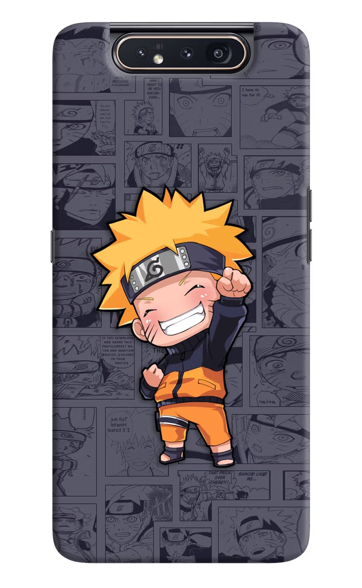 Chota Naruto Samsung A80 Back Cover - Chota Naruto Samsung A80 Hard Case Back Cover by Casekaro Chota Naruto Samsung A80 Hard Case Back Cover by Casekaro
