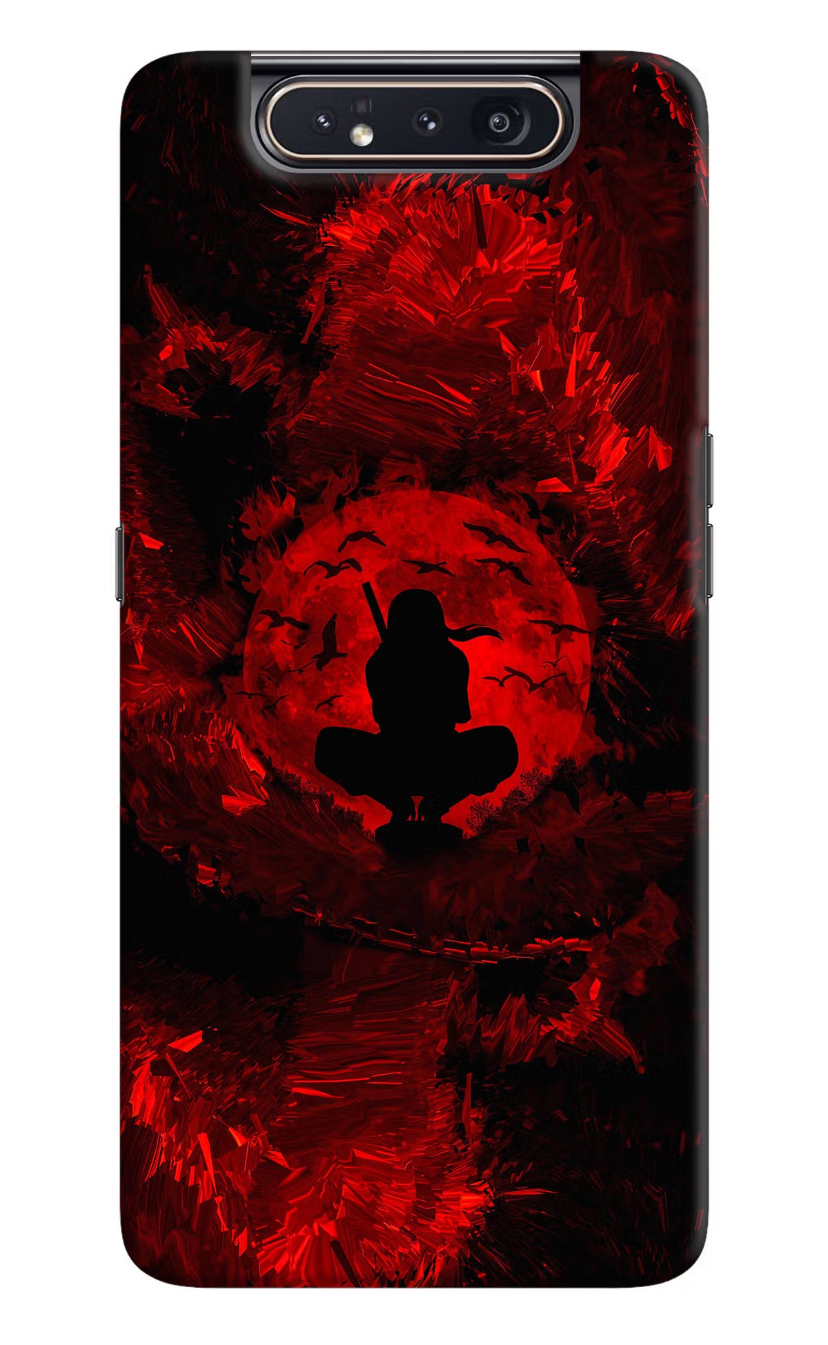 Itachi Uchiha Samsung A80 Back Cover - Itachi Uchiha Samsung A80 Hard Case Back Cover by Casekaro Itachi Uchiha Samsung A80 Hard Case Back Cover by Casekaro