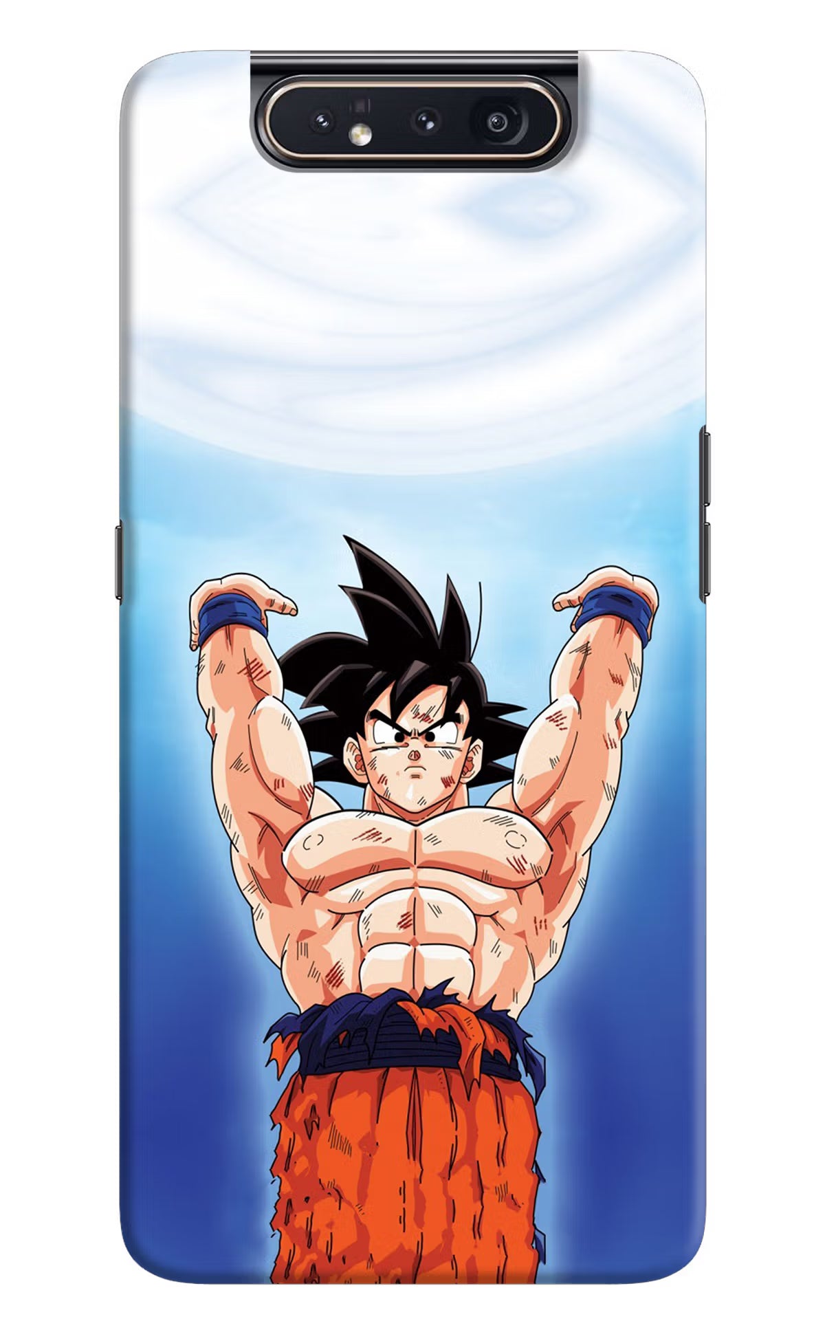 Goku Power Samsung A80 Back Cover - Goku Power Samsung A80 Hard Case Back Cover by Casekaro Goku Power Samsung A80 Hard Case Back Cover by Casekaro
