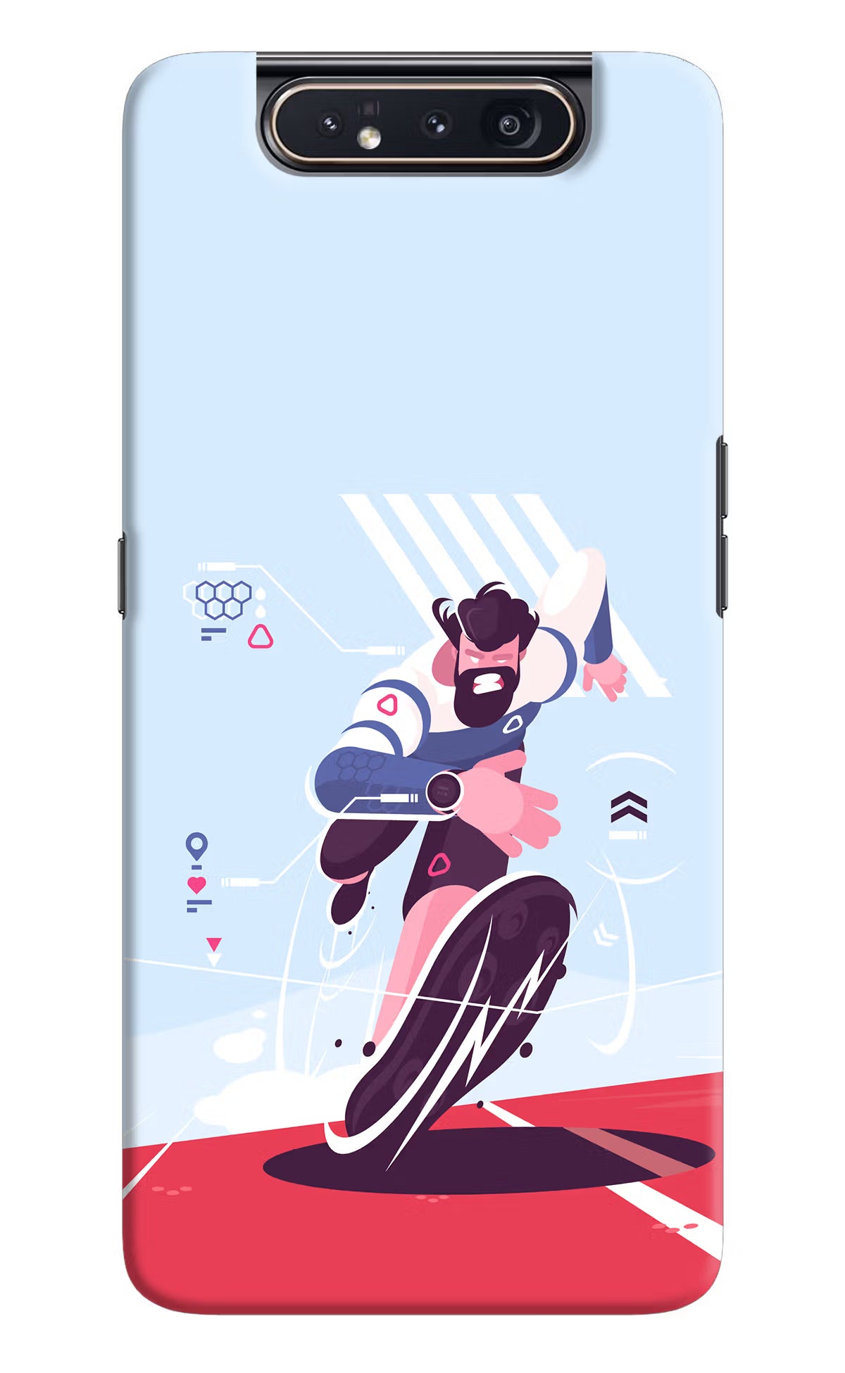 Run Pro Samsung A80 Back Cover - Run Pro Samsung A80 Hard Case Back Cover by Casekaro Run Pro Samsung A80 Hard Case Back Cover by Casekaro