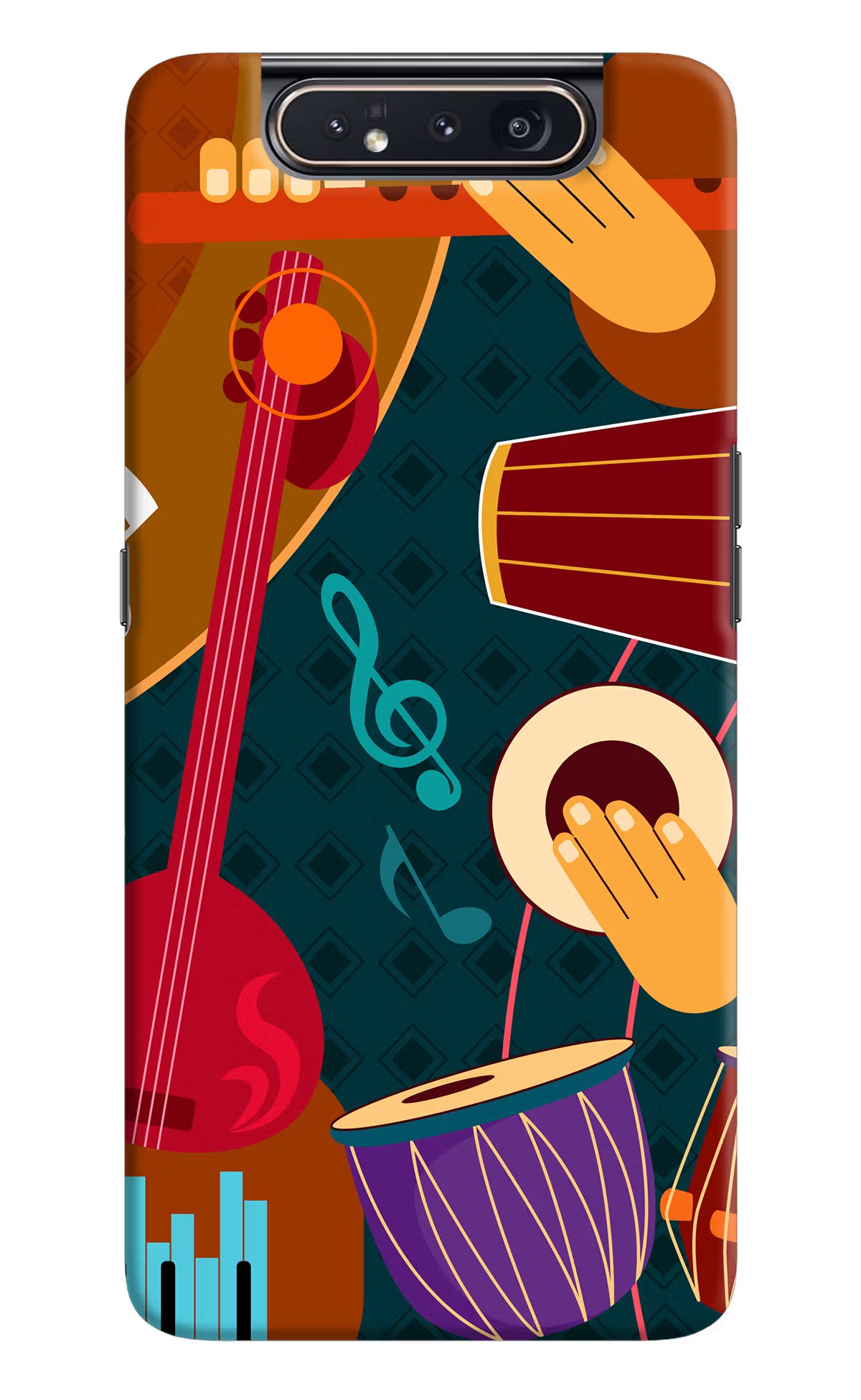 Music Instrument Samsung A80 Back Cover - Music Instrument Samsung A80 Hard Case Back Cover by Casekaro Music Instrument Samsung A80 Hard Case Back Cover by Casekaro