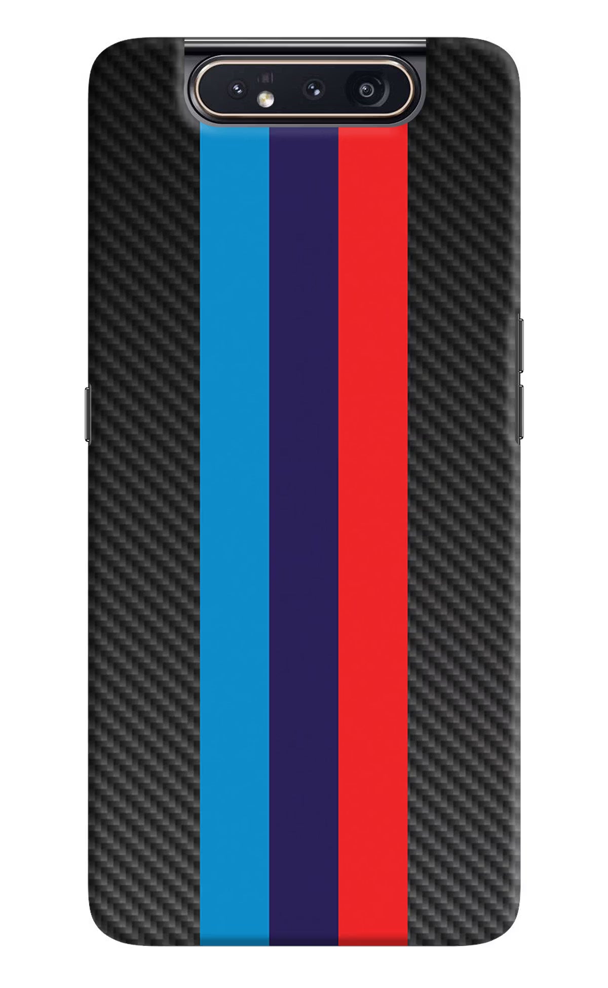 BMW Stripes Pattern Samsung A80 Back Cover - BMW Stripes Pattern Samsung A80 Hard Case Back Cover by Casekaro BMW Stripes Pattern Samsung A80 Hard Case Back Cover by Casekaro