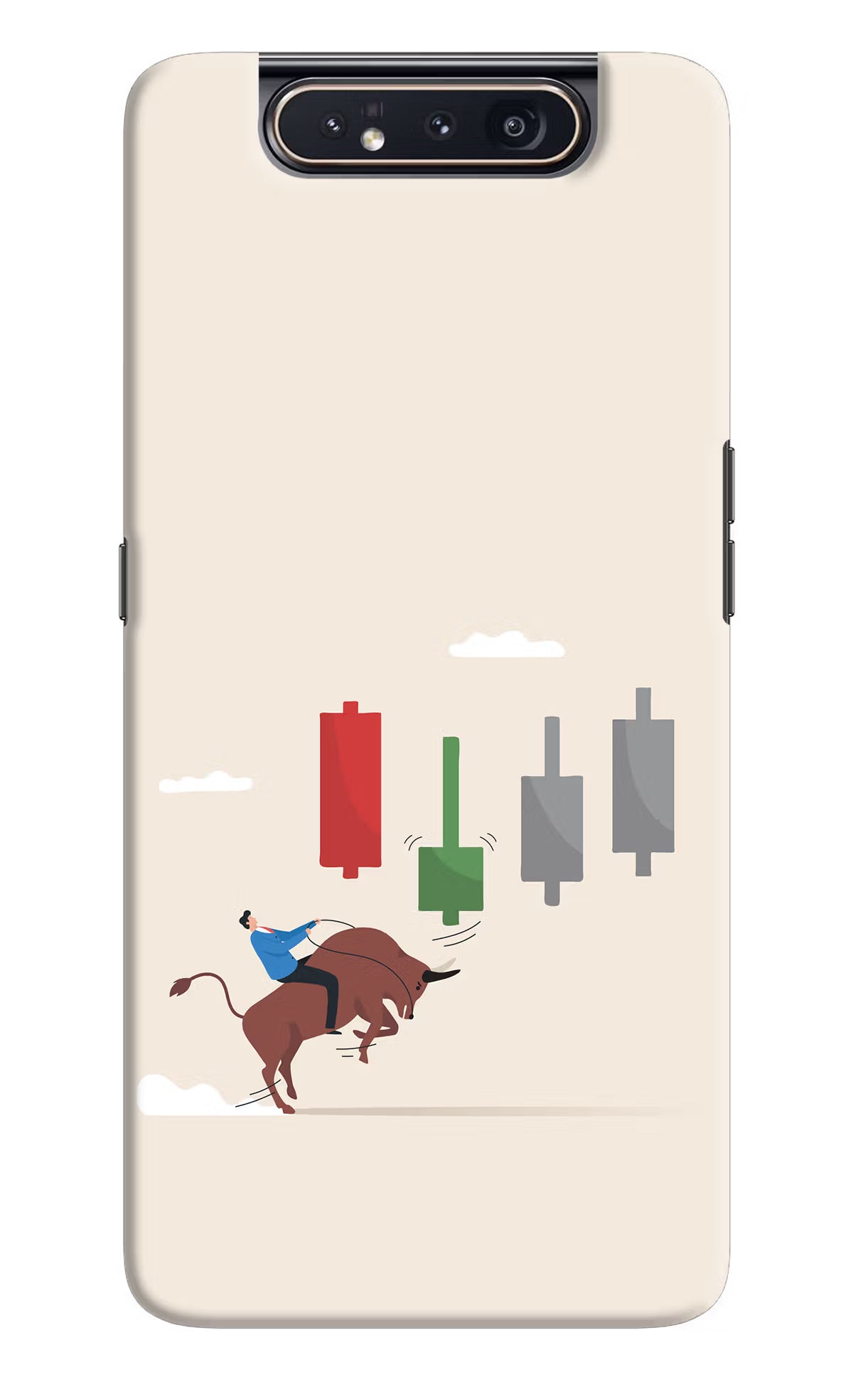 Bull Trading Momentum Samsung A80 Back Cover - Bull Trading Momentum Samsung A80 Hard Case Back Cover by Casekaro Bull Trading Momentum Samsung A80 Hard Case Back Cover by Casekaro