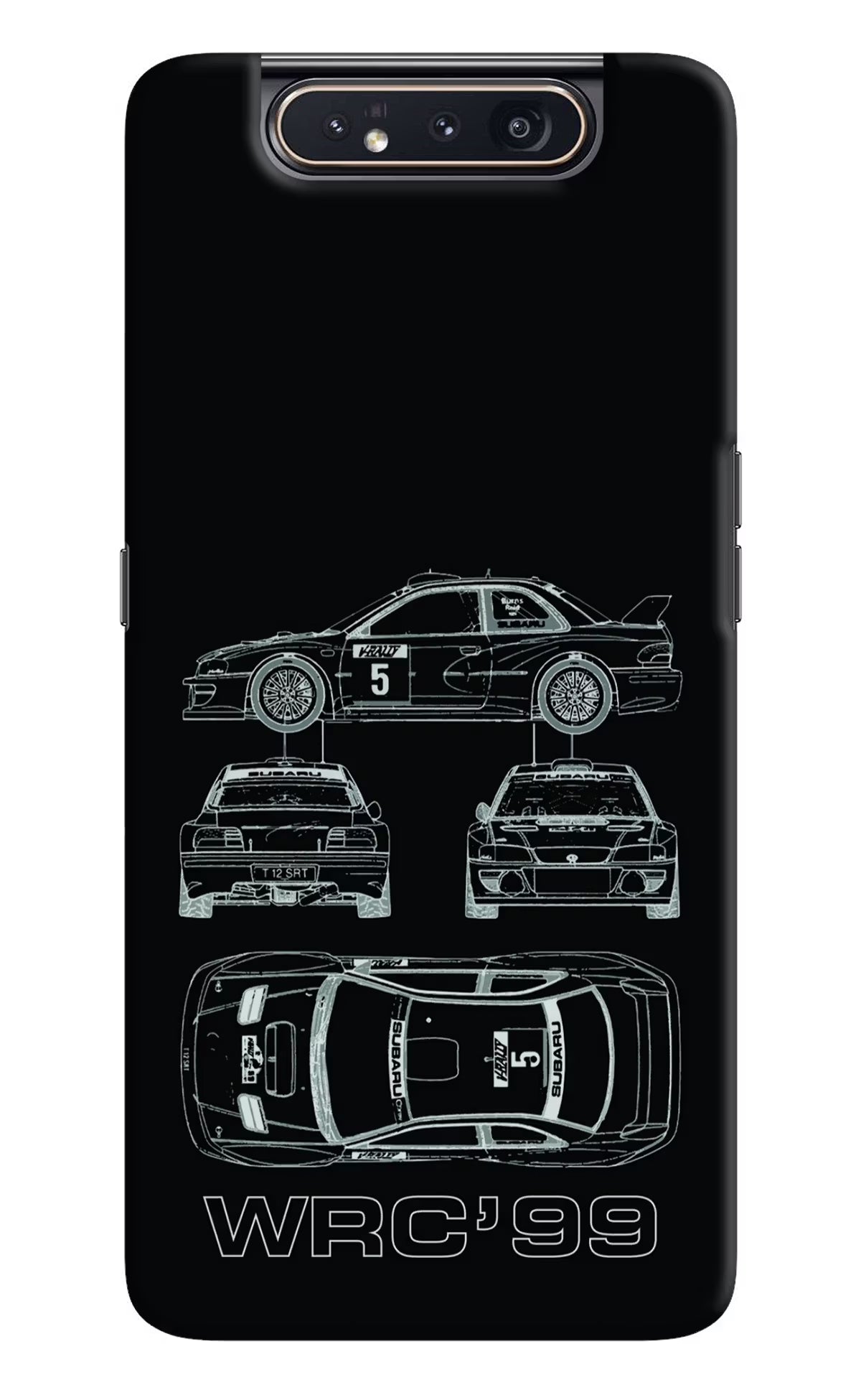 WRC'99 Samsung A80 Back Cover - WRC'99 Samsung A80 Hard Case Back Cover by Casekaro WRC'99 Samsung A80 Hard Case Back Cover by Casekaro