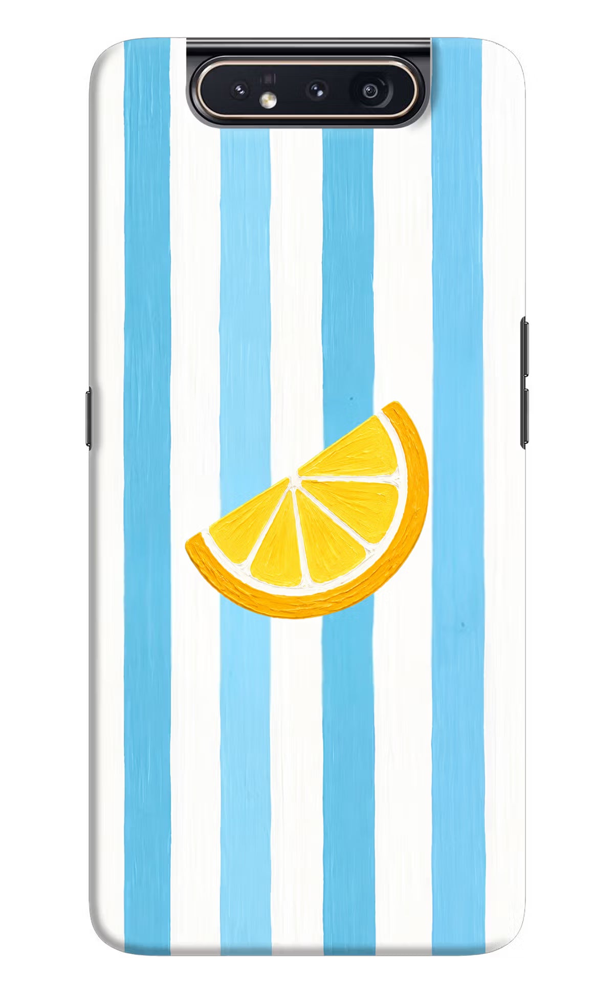 Summer Lemon Samsung A80 Back Cover - Summer Lemon Samsung A80 Hard Case Back Cover by Casekaro Summer Lemon Samsung A80 Hard Case Back Cover by Casekaro