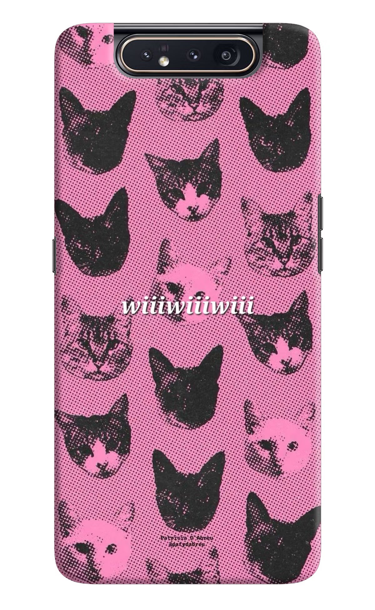 Pink Cats Samsung A80 Back Cover - Pink Cats Samsung A80 Back Cover Pink Cats Samsung A80 Back Cover