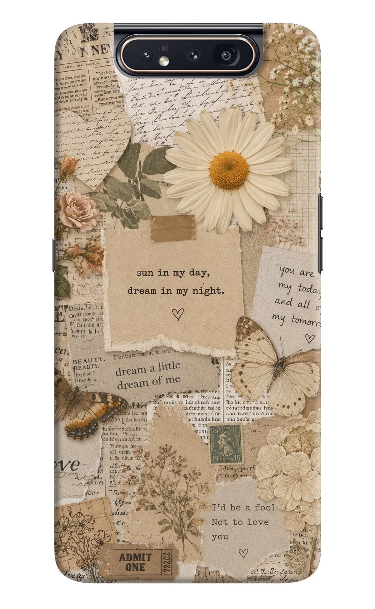 Vintage case Samsung A80 Back Cover - Vintage case Samsung A80 Back Cover Vintage case Samsung A80 Back Cover