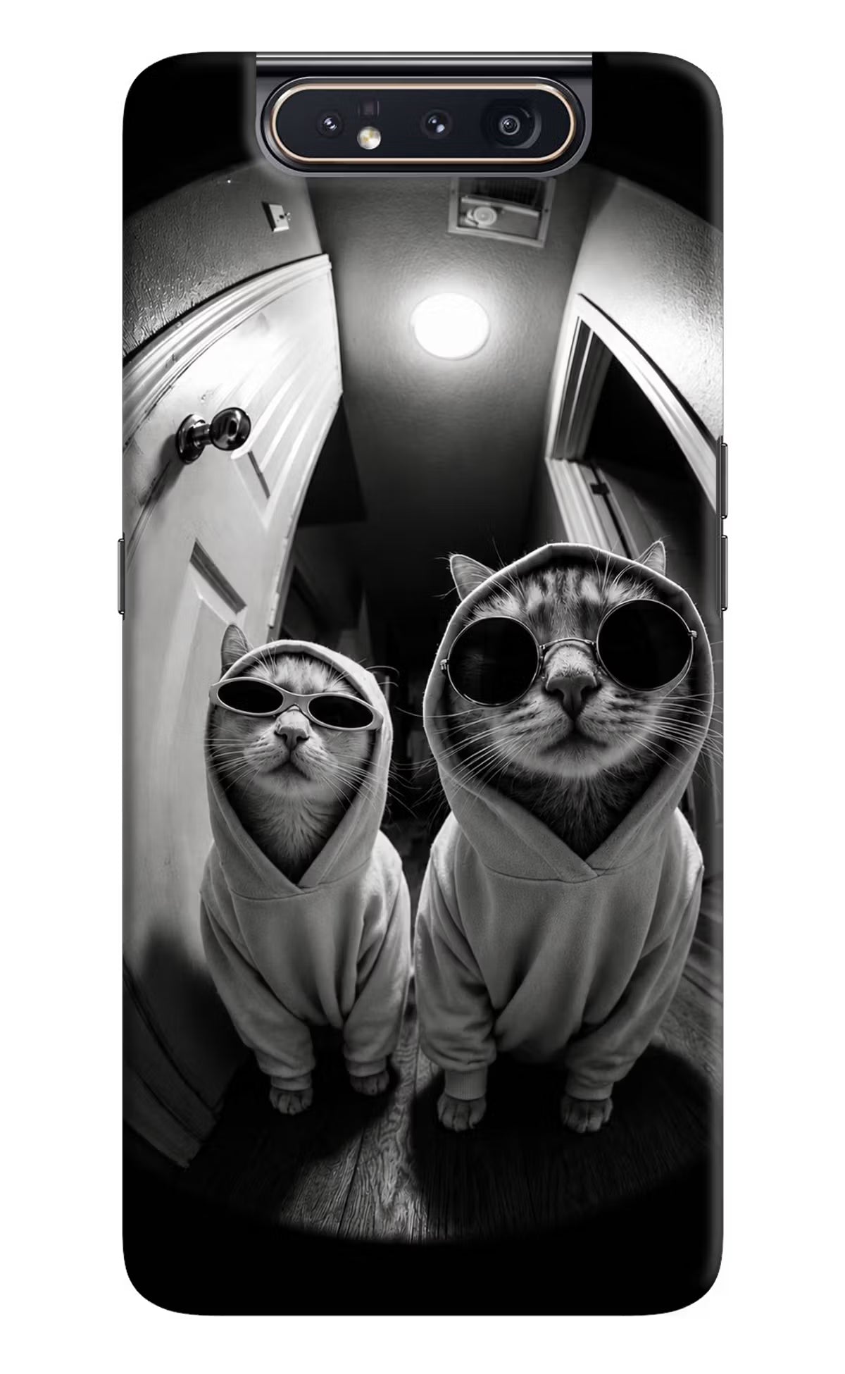 Hood Cats Samsung A80 Back Cover - Hood Cats Samsung A80 Back Cover Hood Cats Samsung A80 Back Cover