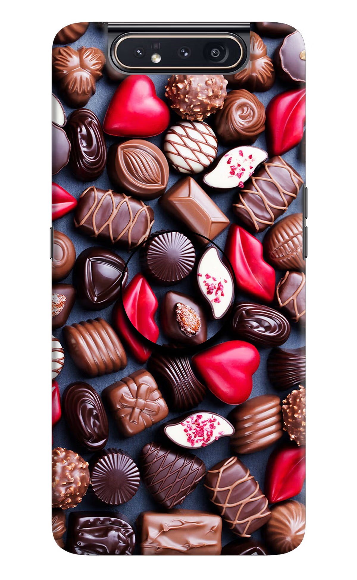 Chocolates Samsung A80 Pop Case - Chocolates Samsung A80 Pop Case by Casekaro Chocolates Samsung A80 Pop Case by Casekaro