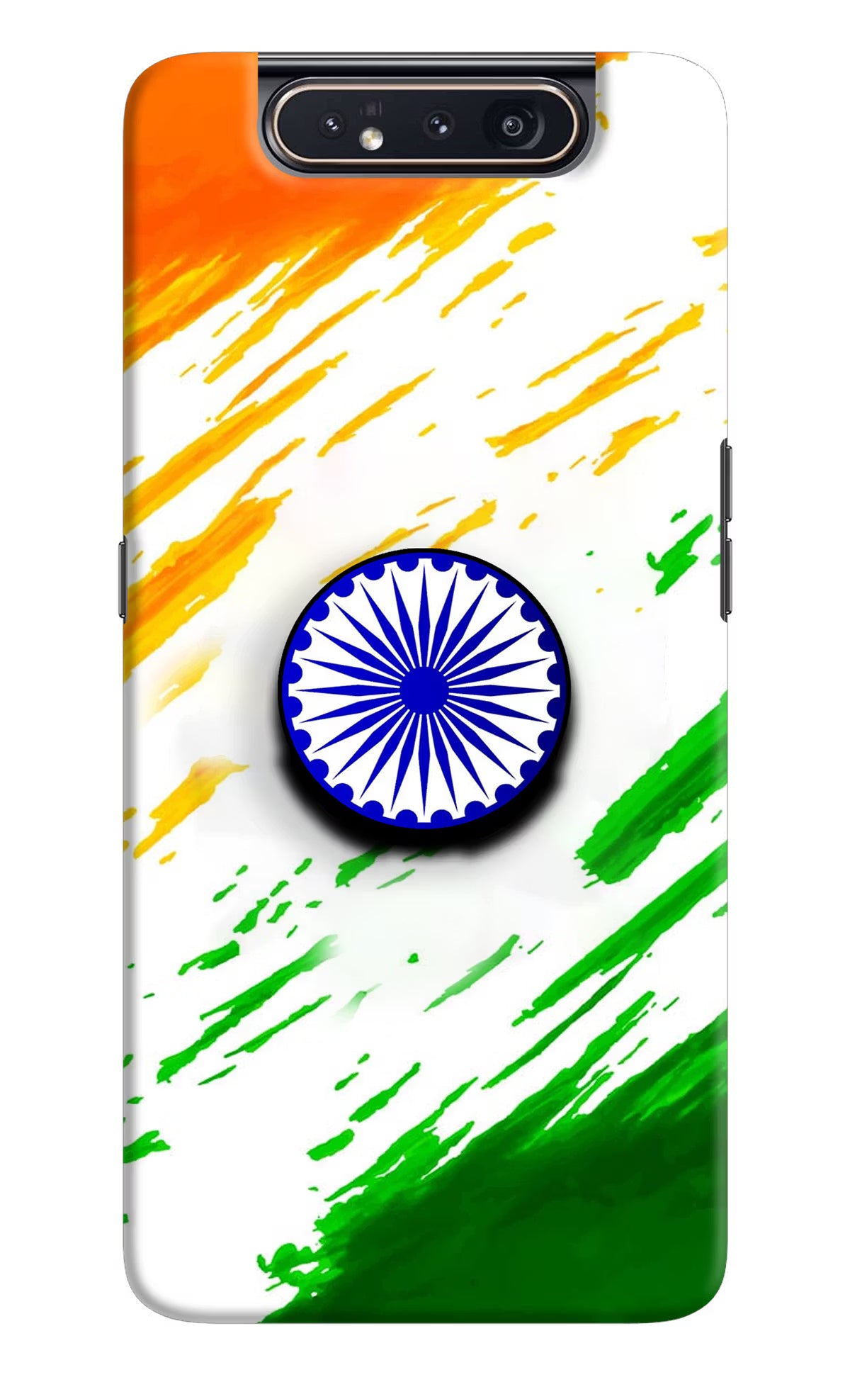 Indian Flag Ashoka Chakra Samsung A80 Pop Case - Indian Flag Ashoka Chakra Samsung A80 Pop Case by Casekaro Indian Flag Ashoka Chakra Samsung A80 Pop Case by Casekaro