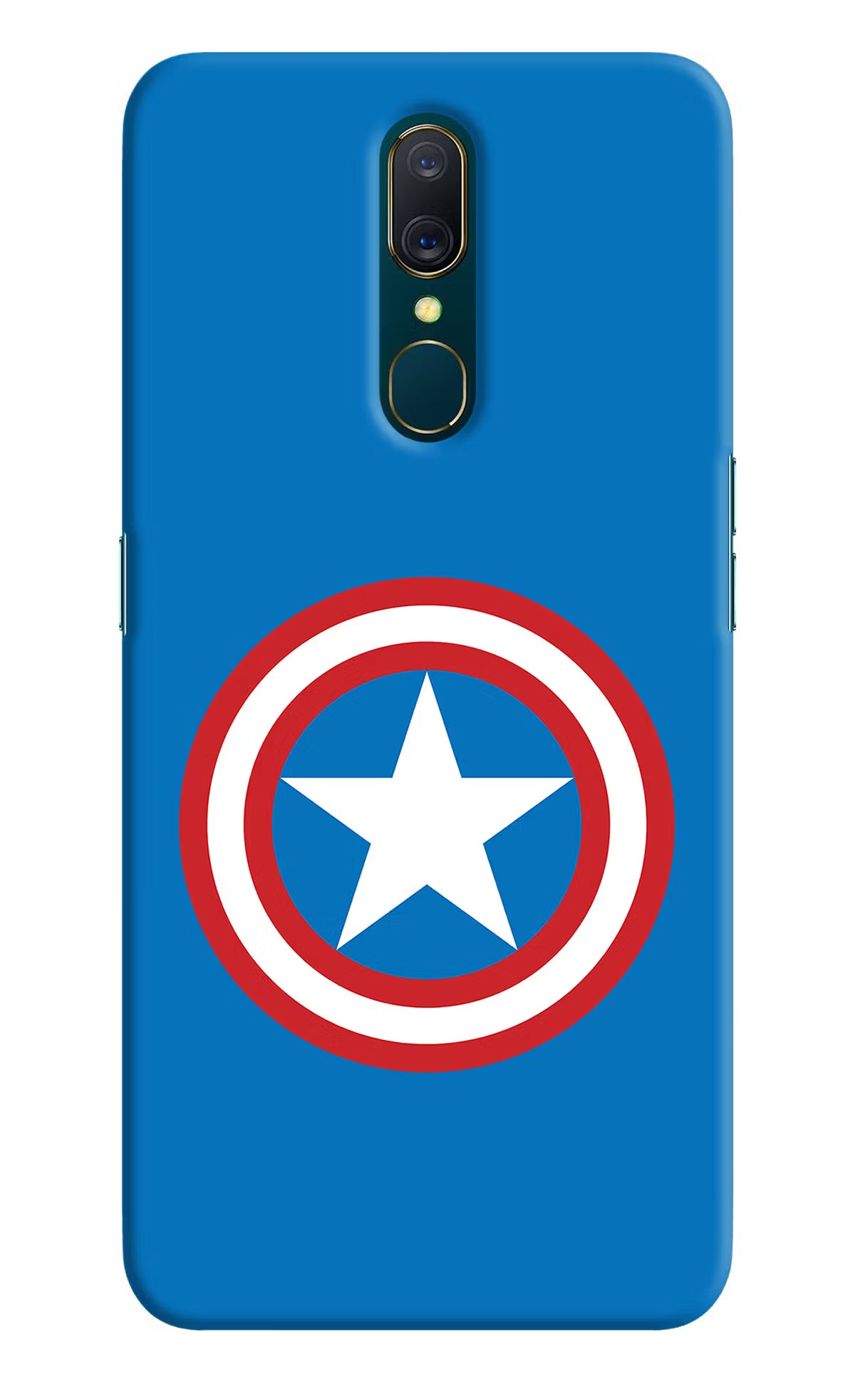 Captain America Logo Oppo A9 Back Cover - Captain America Logo Oppo A9 Hard Case Back Cover by Casekaro Captain America Logo Oppo A9 Hard Case Back Cover by Casekaro