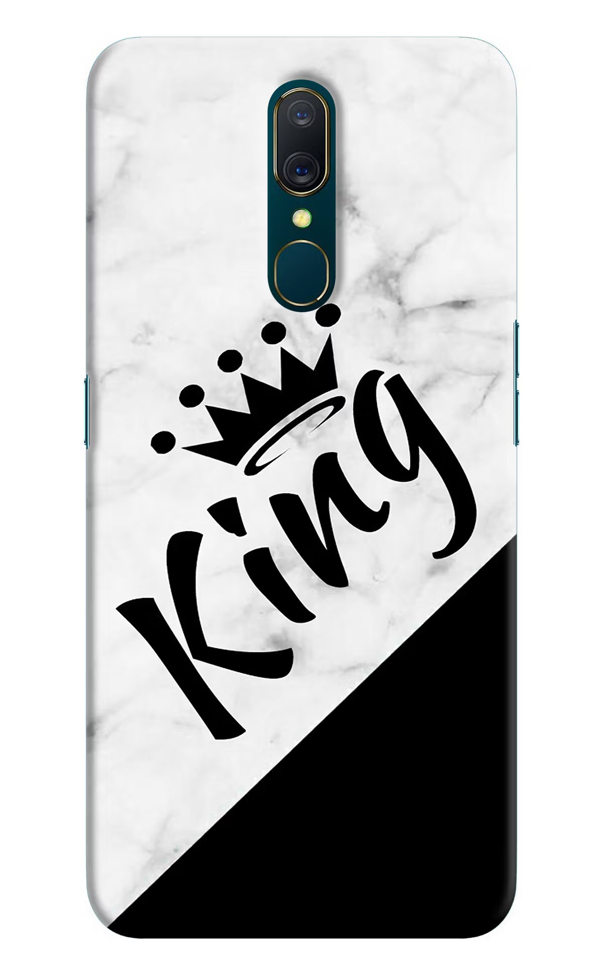 King Oppo A9 Back Cover - King Oppo A9 Hard Case Back Cover by Casekaro King Oppo A9 Hard Case Back Cover by Casekaro