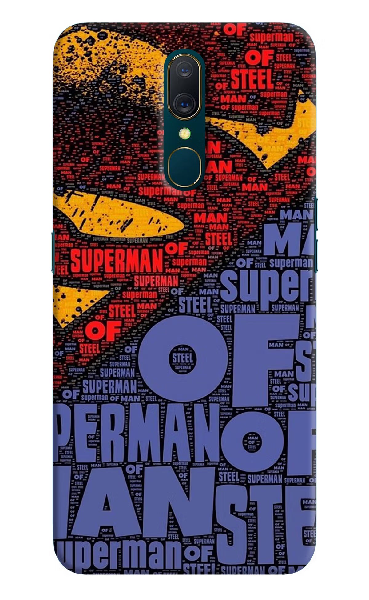 Superman Oppo A9 Back Cover - Superman Oppo A9 Hard Case Back Cover by Casekaro Superman Oppo A9 Hard Case Back Cover by Casekaro