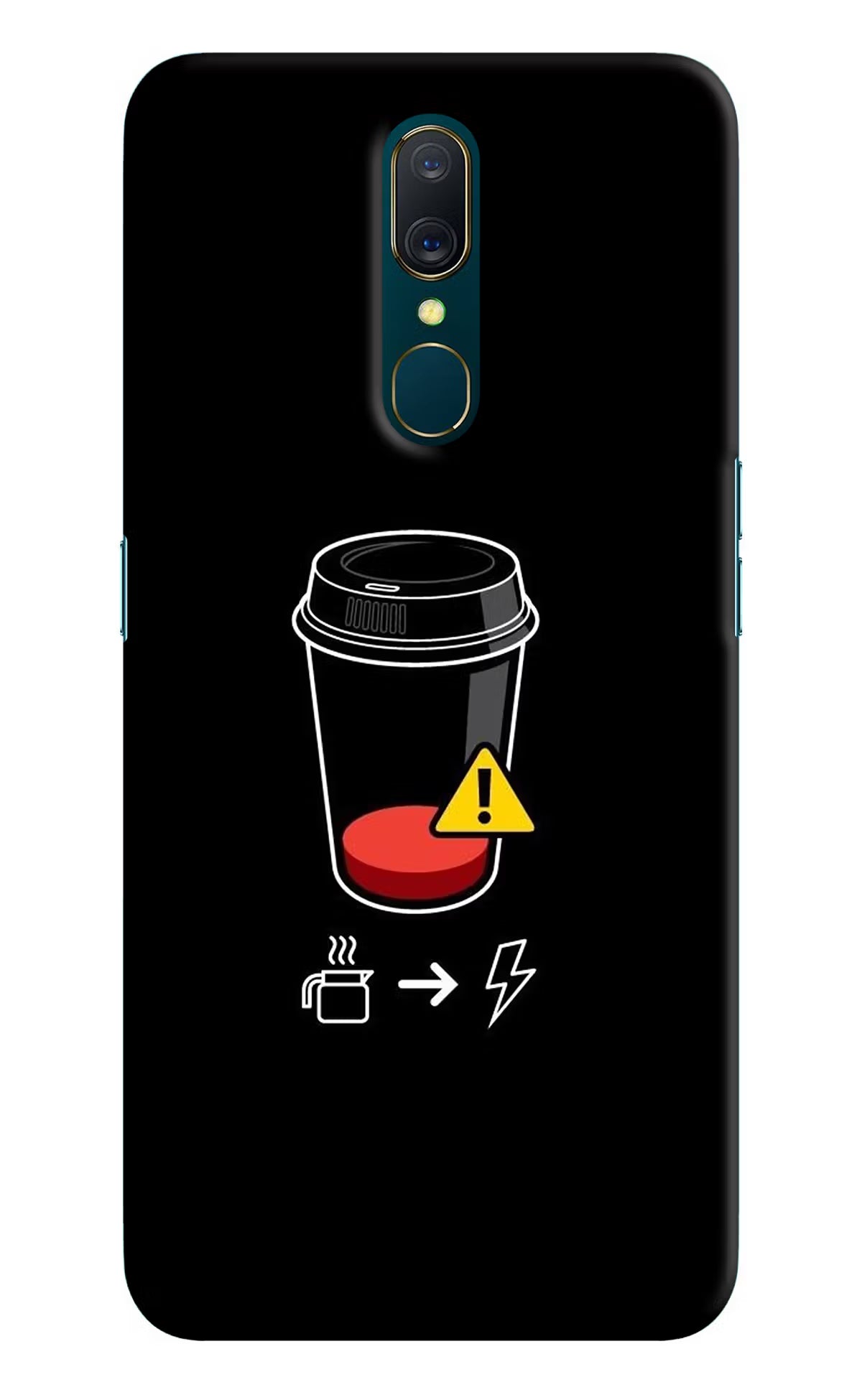 Coffee Oppo A9 Back Cover - Coffee Oppo A9 Hard Case Back Cover by Casekaro Coffee Oppo A9 Hard Case Back Cover by Casekaro