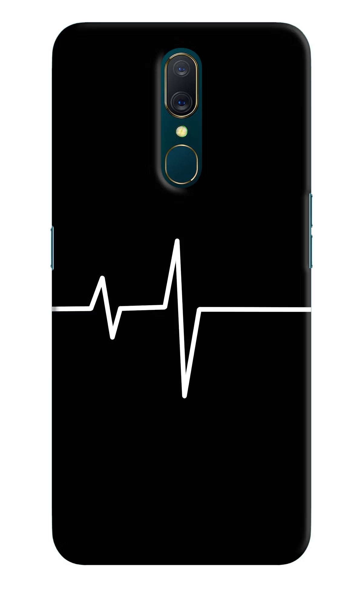 Heart Beats Oppo A9 Back Cover - Heart Beats Oppo A9 Hard Case Back Cover by Casekaro Heart Beats Oppo A9 Hard Case Back Cover by Casekaro