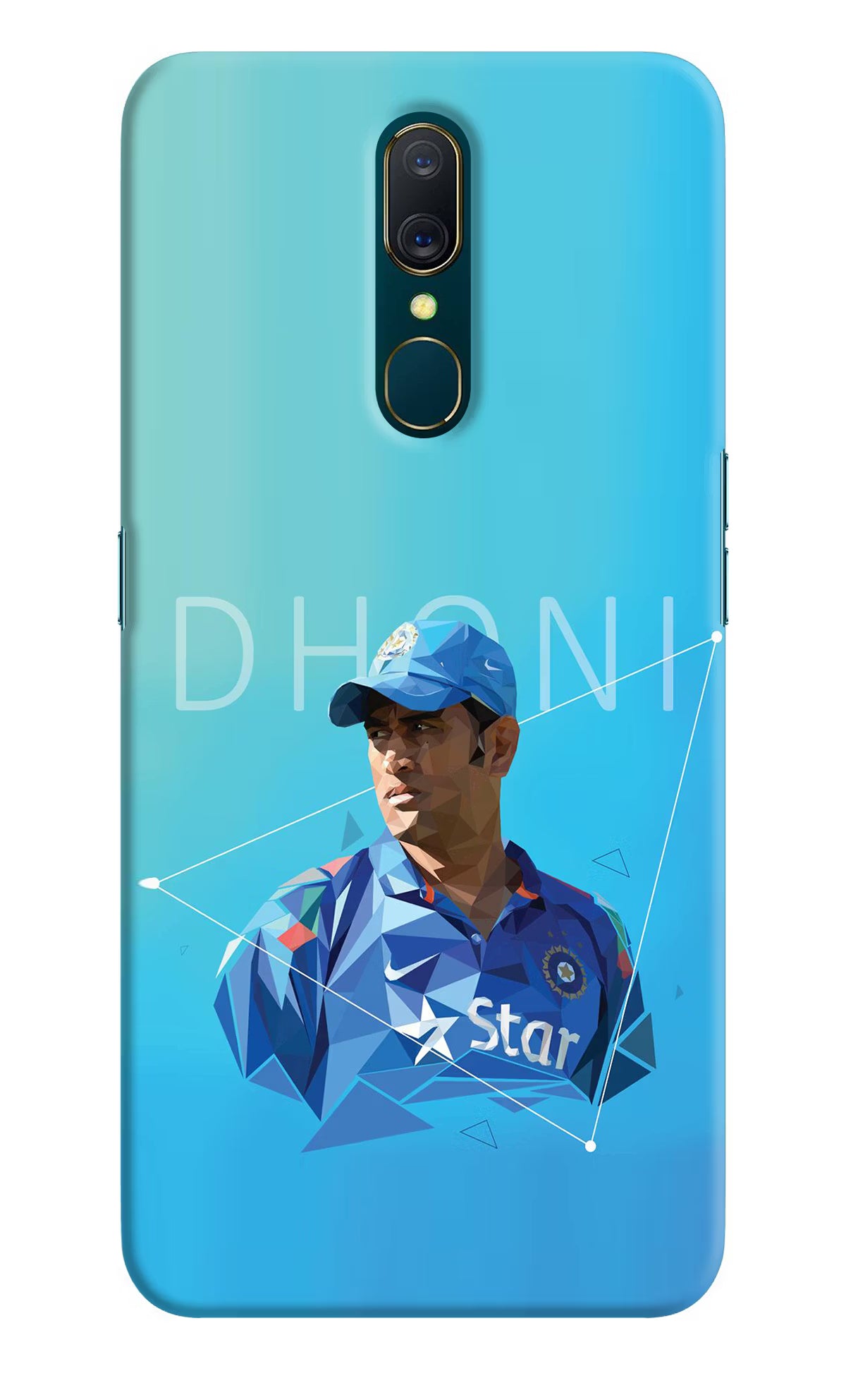 Dhoni Artwork Oppo A9 Back Cover - Dhoni Artwork Oppo A9 Hard Case Back Cover by Casekaro Dhoni Artwork Oppo A9 Hard Case Back Cover by Casekaro