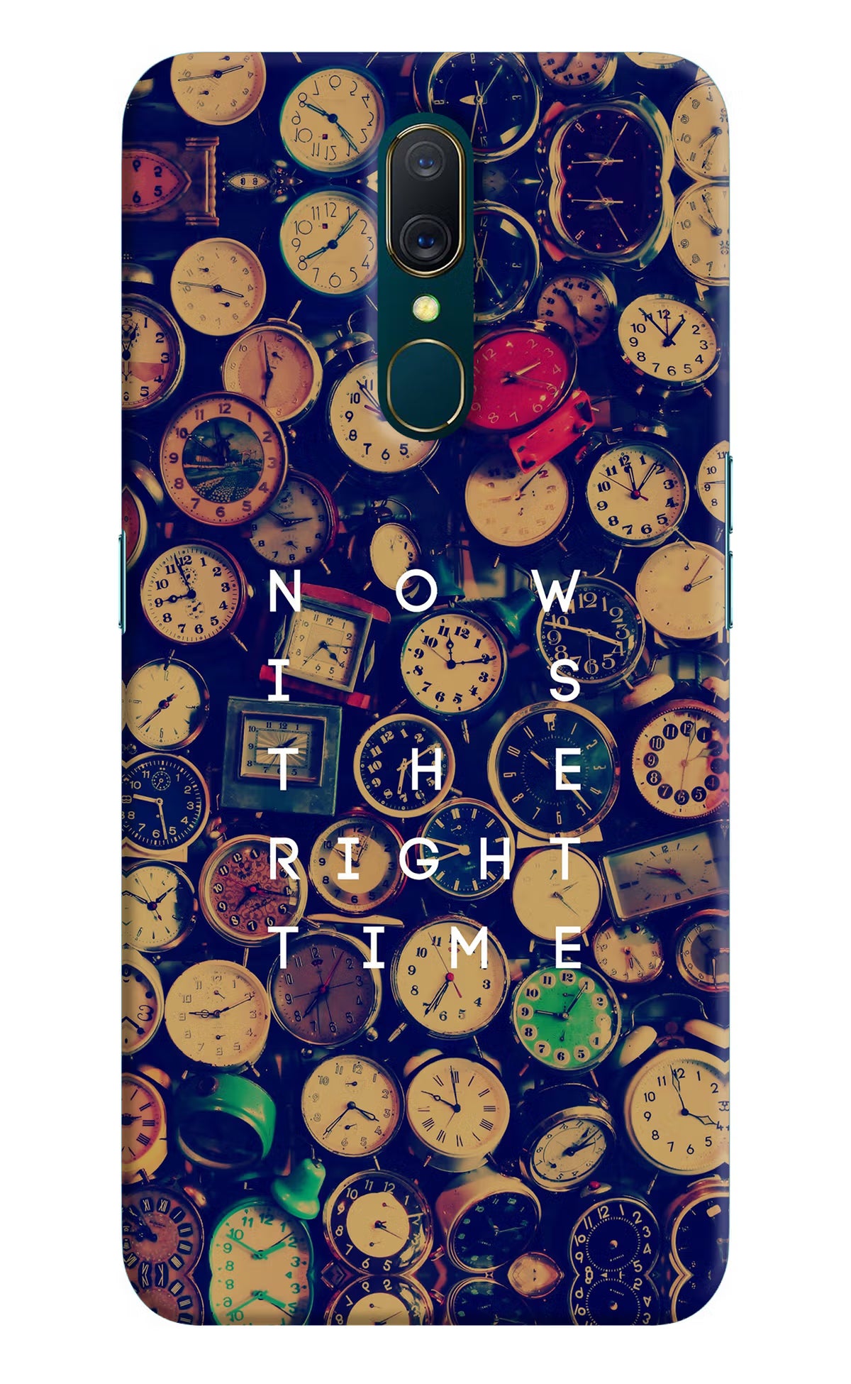 Now is the Right Time Quote Oppo A9 Back Cover - Now is the Right Time Quote Oppo A9 Hard Case Back Cover by Casekaro Now is the Right Time Quote Oppo A9 Hard Case Back Cover by Casekaro