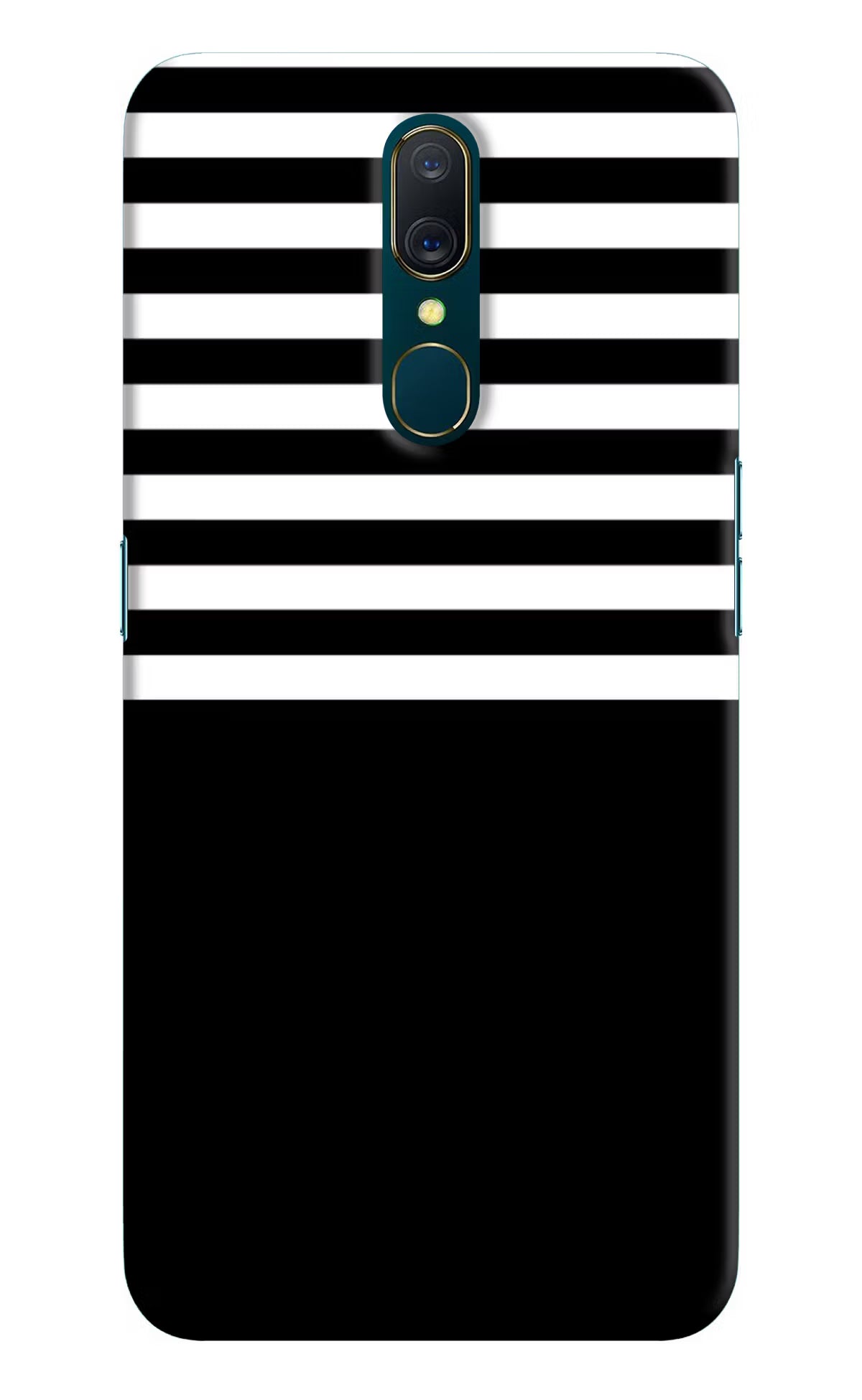 Black and White Print Oppo A9 Back Cover - Black and White Print Oppo A9 Hard Case Back Cover by Casekaro Black and White Print Oppo A9 Hard Case Back Cover by Casekaro