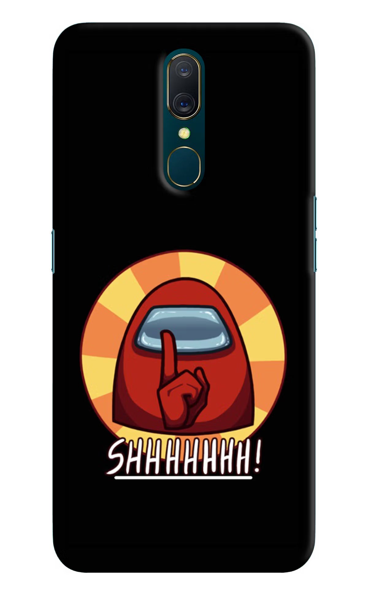 Among Us Shhh! Oppo A9 Back Cover - Among Us Shhh! Oppo A9 Hard Case Back Cover by Casekaro Among Us Shhh! Oppo A9 Hard Case Back Cover by Casekaro