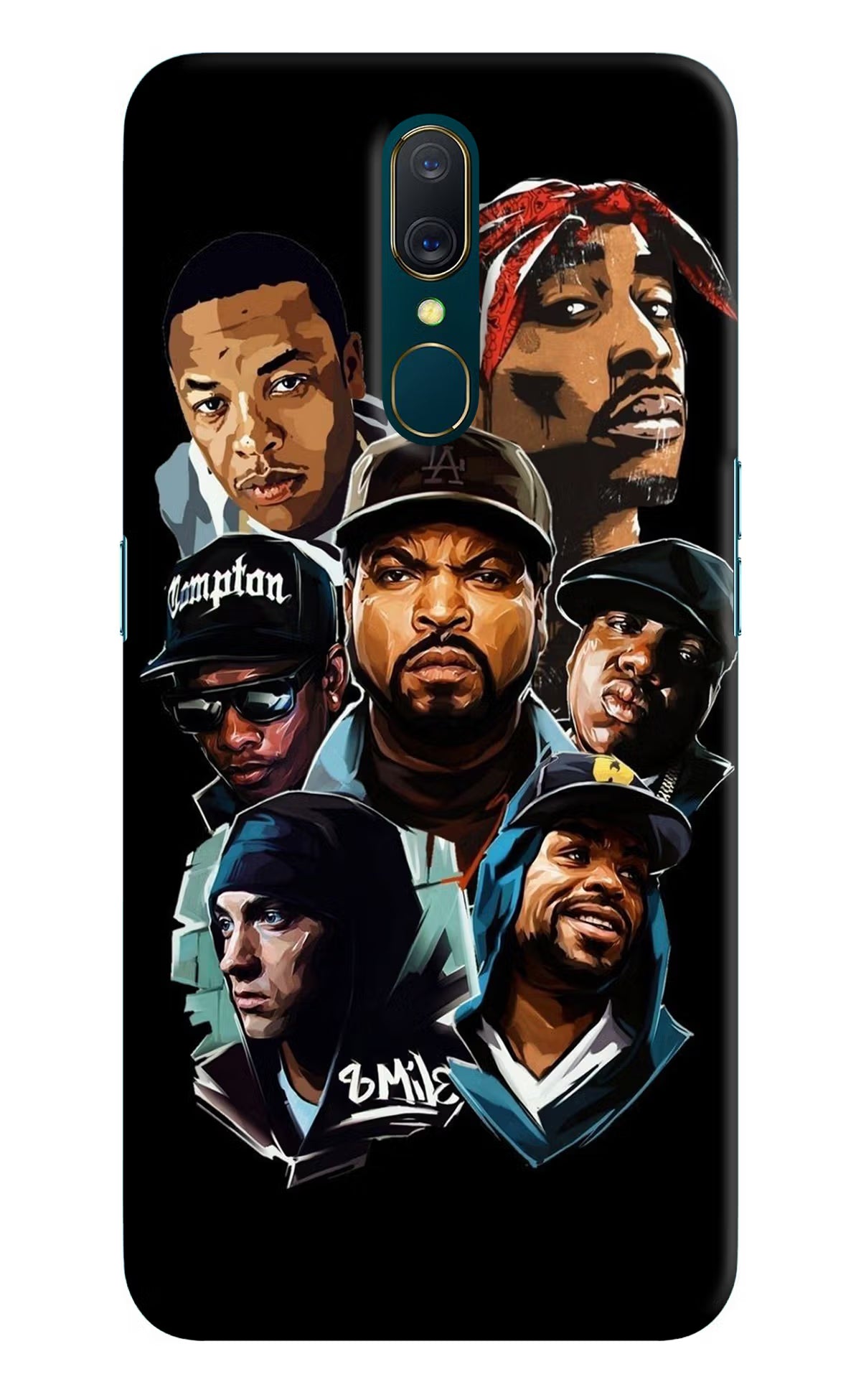 Rappers Oppo A9 Back Cover - Rappers Oppo A9 Hard Case Back Cover by Casekaro Rappers Oppo A9 Hard Case Back Cover by Casekaro
